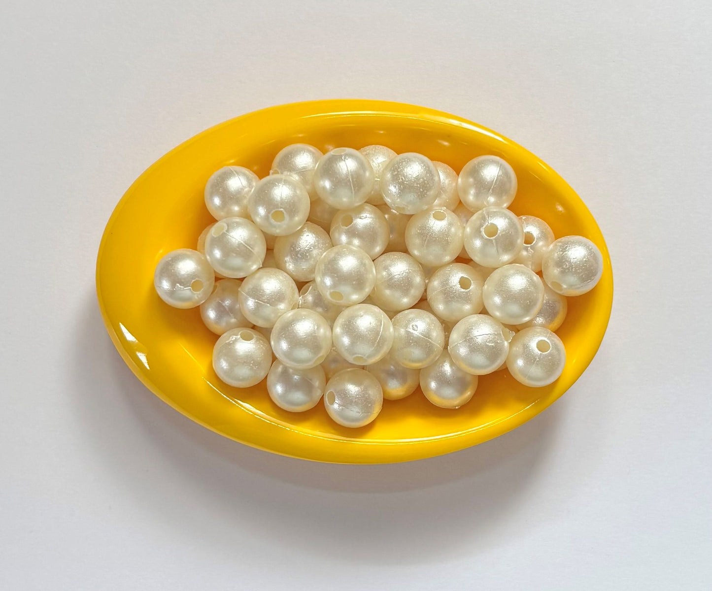 Cream Acrylic Pearl Bead 12MM