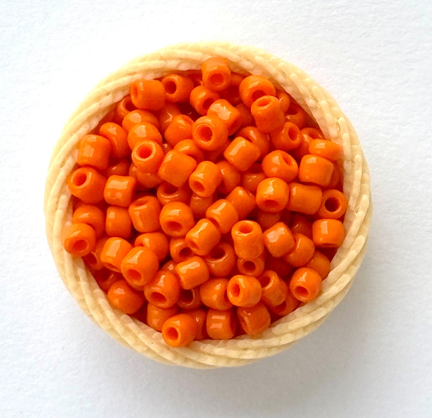 Vibrant Orange Indian Seed Beads