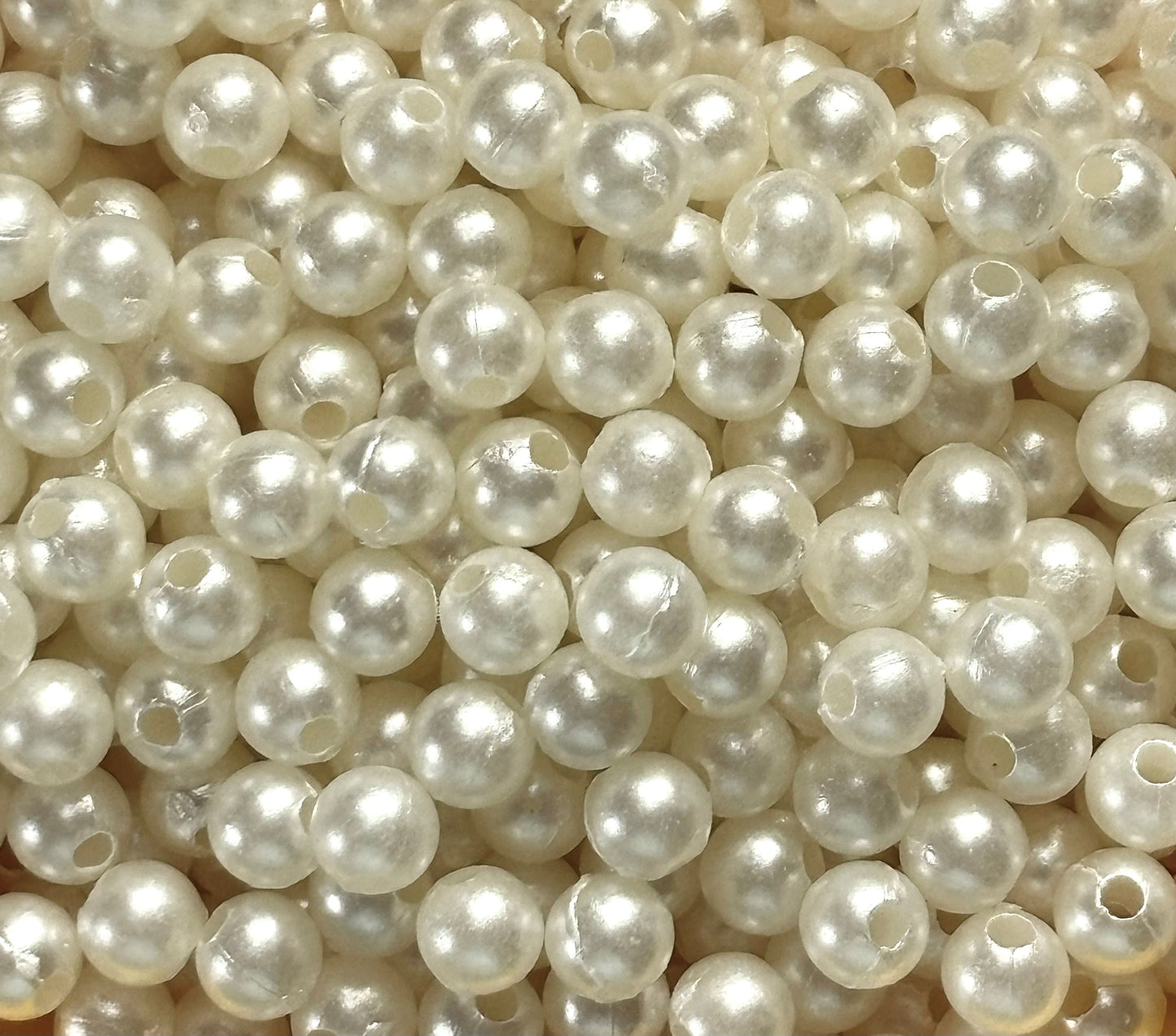 Cream Acrylic Pearl Bead 5MM