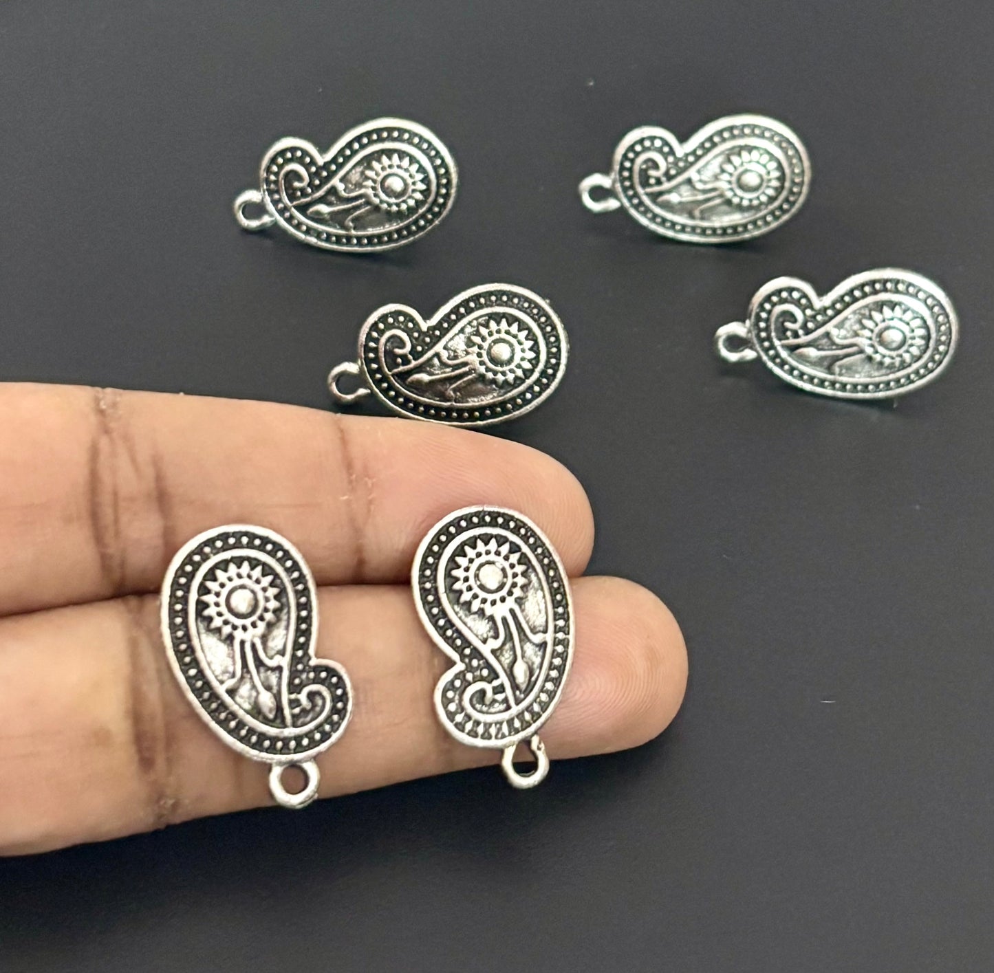 Tribal Paisley Earring Studs
