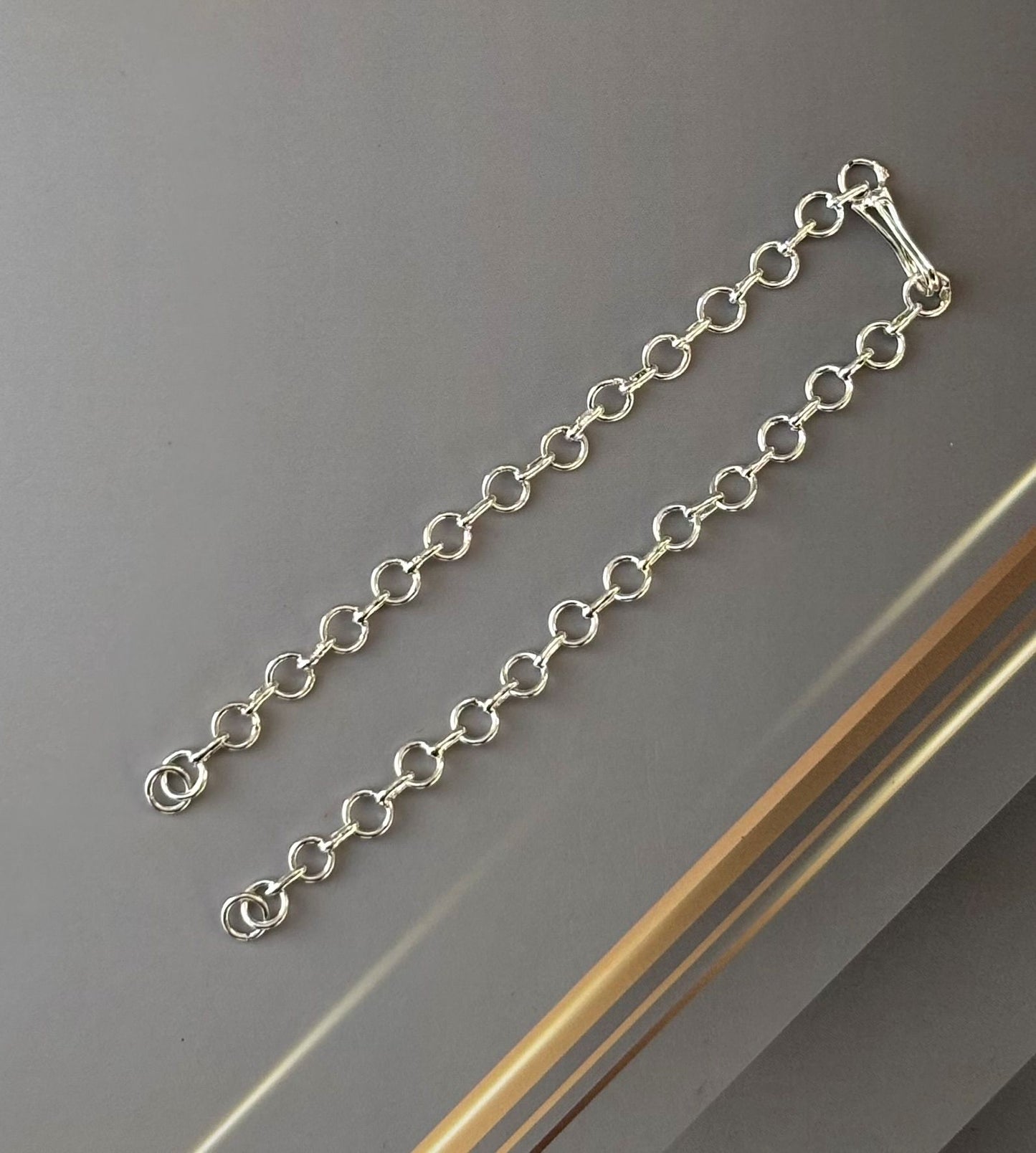 Silver Tone Electroplated Chain Extenders