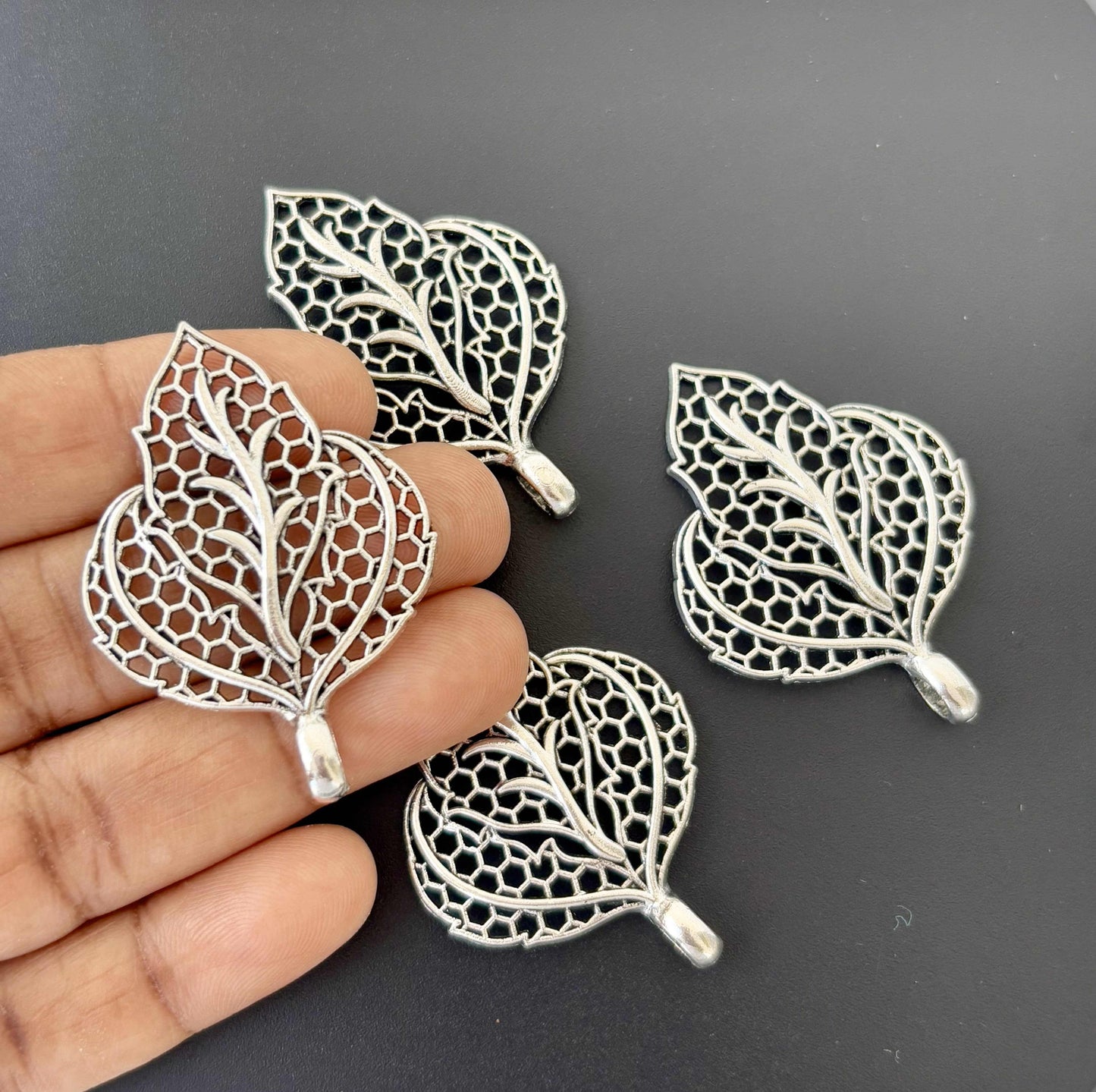 Unique Filigree Leaf Charms