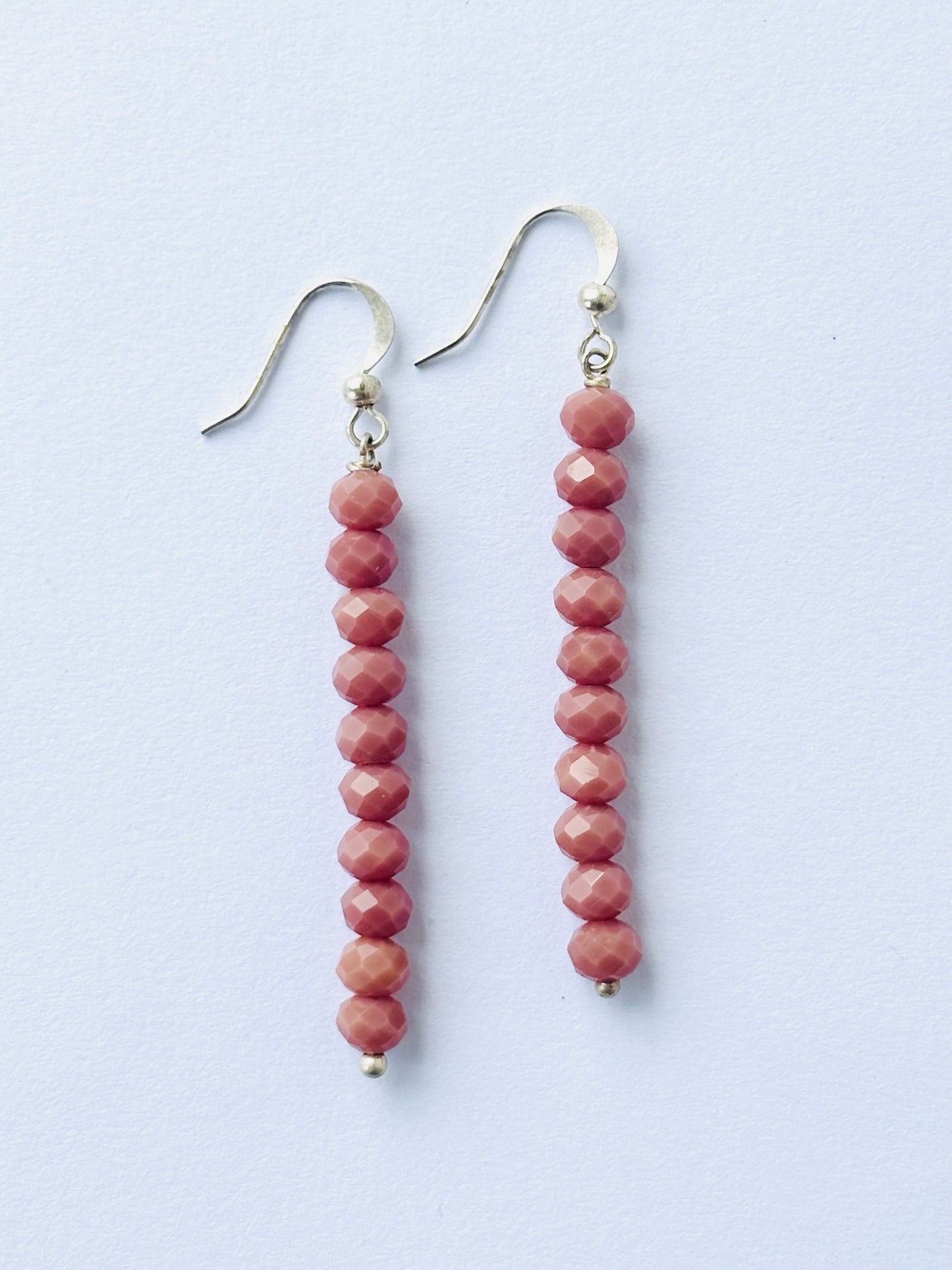 Light Chocolate Crystal Dangle Earrings