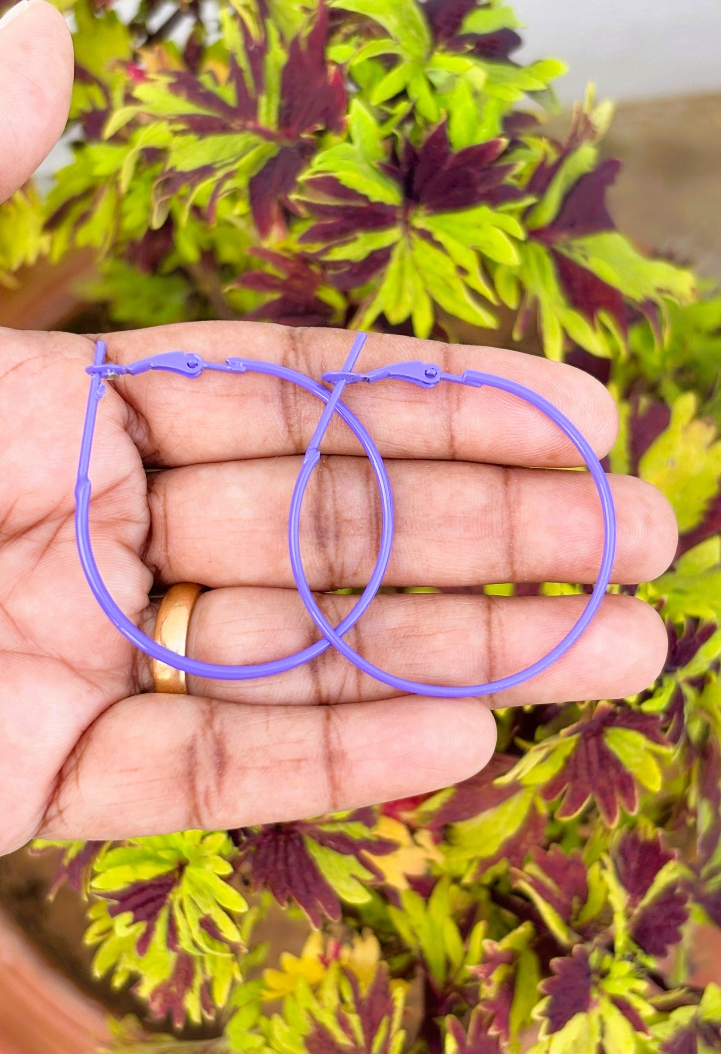 Medium Lavender Hoops