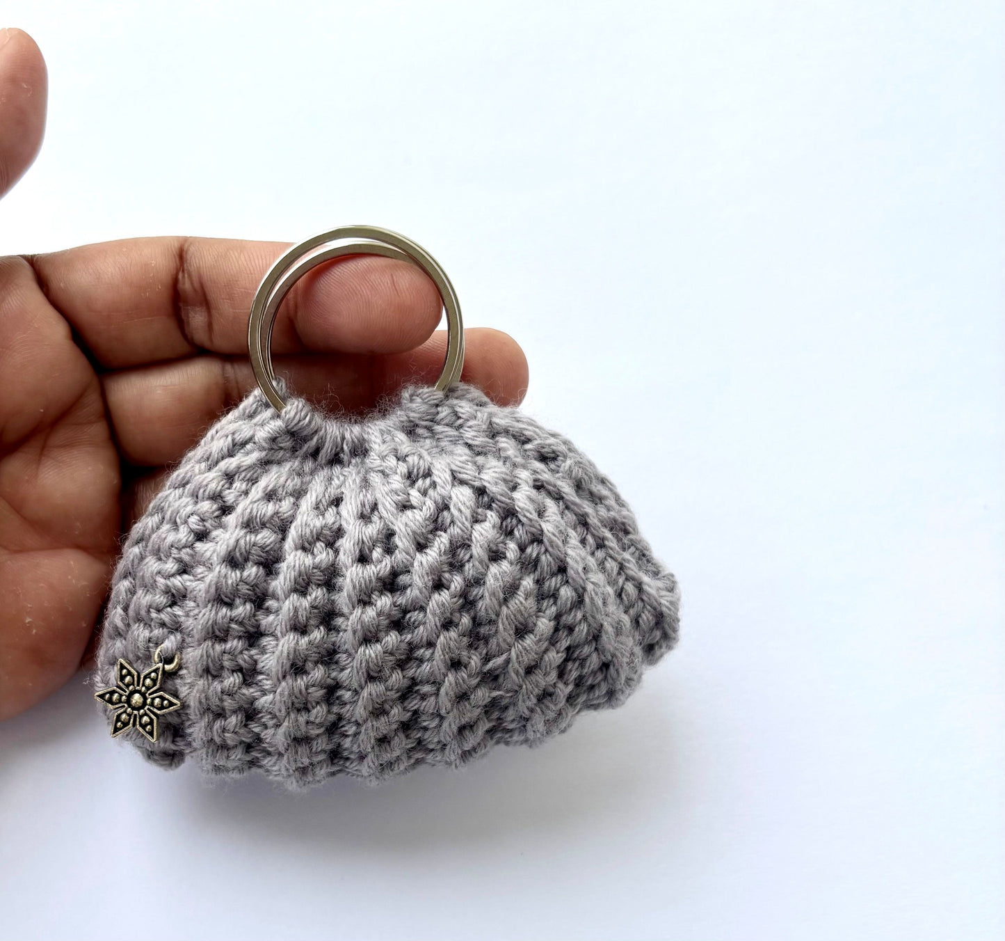 Handmade Crochet Mini Handbag Keychain