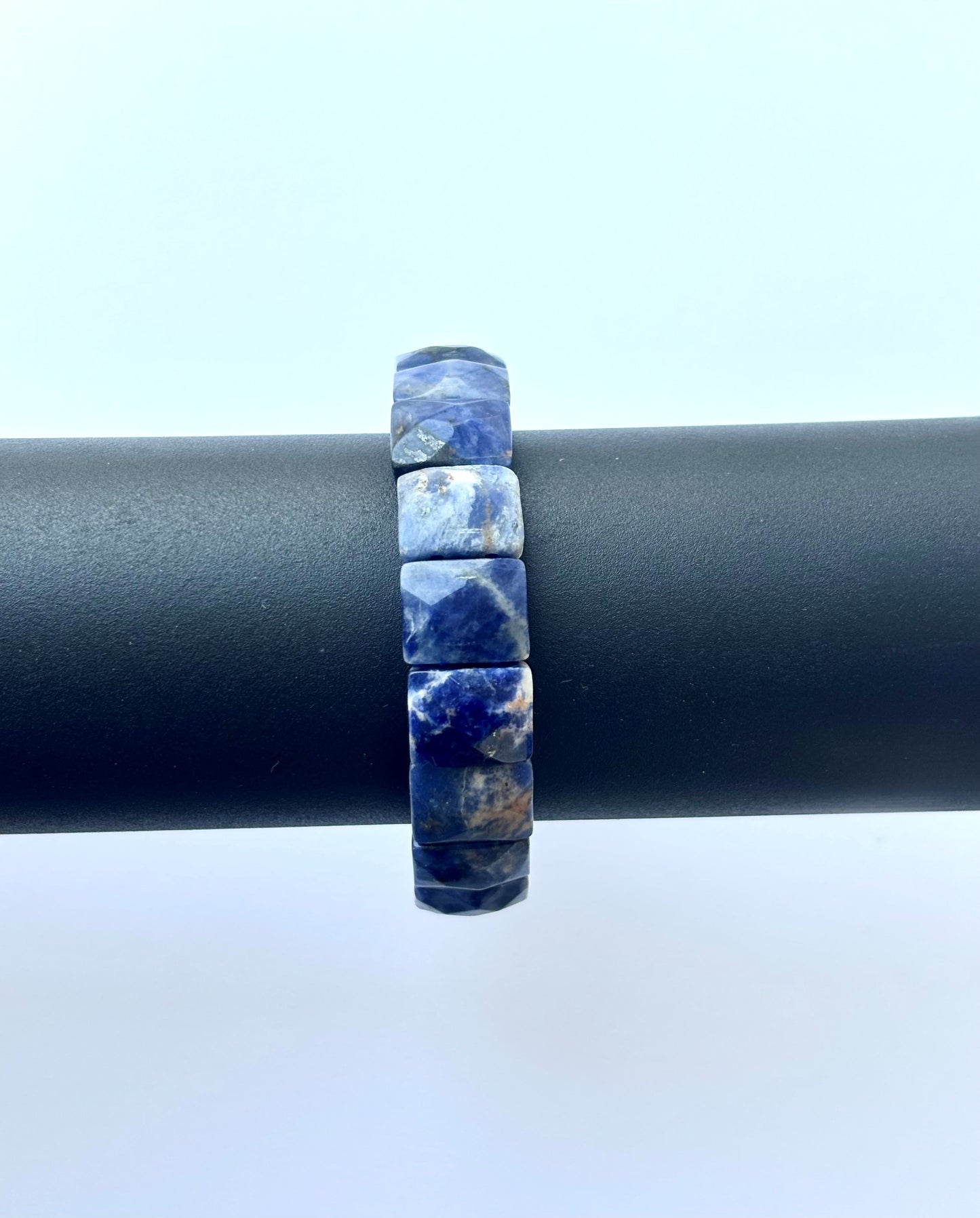 Natural Lapis Lazuli Faceted Bracelet