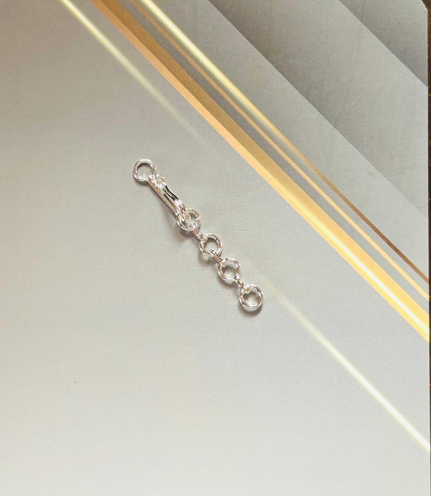 Silver Tone Mini Short Link Extension Chain