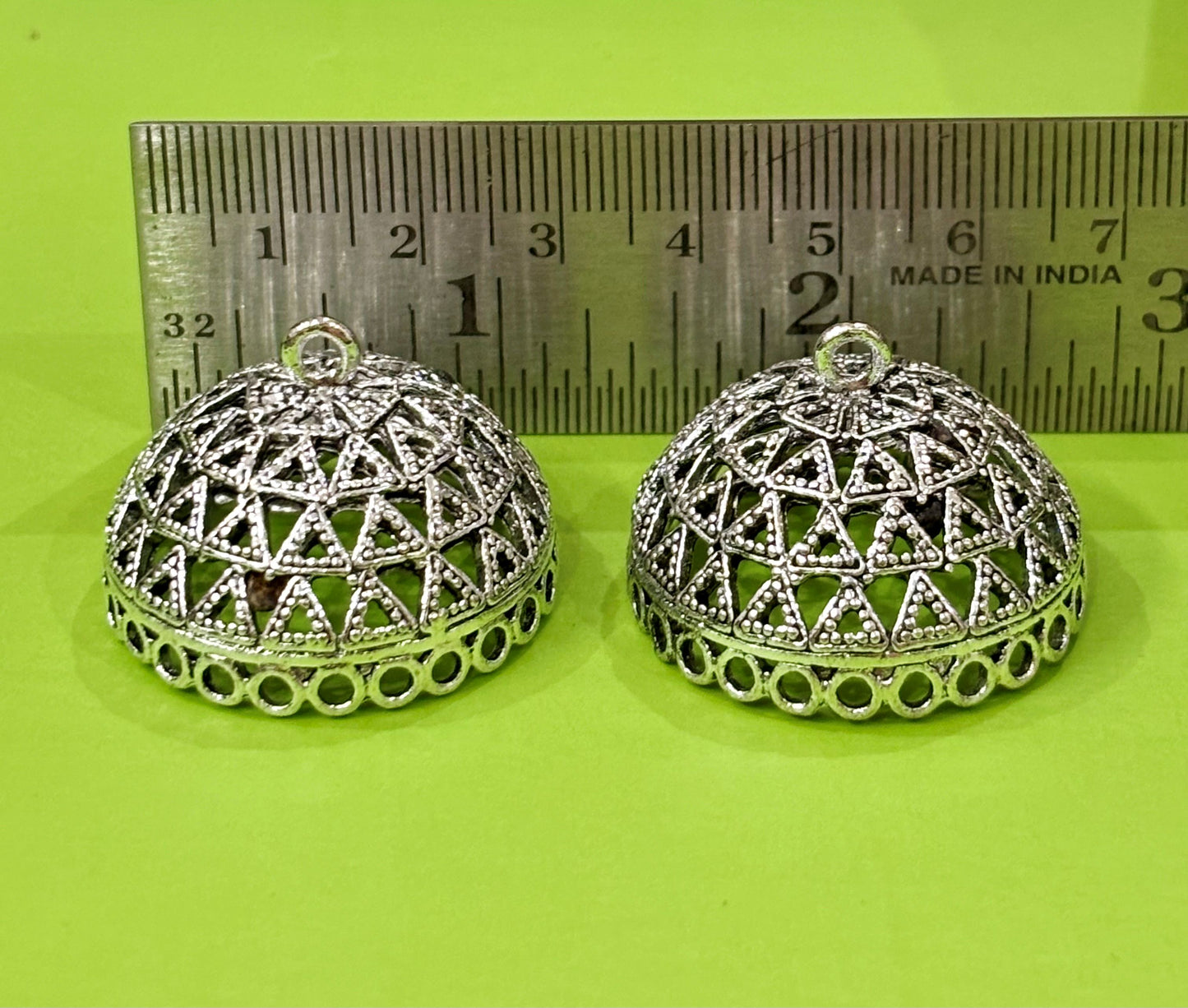 Silver Tone Jhumka Base