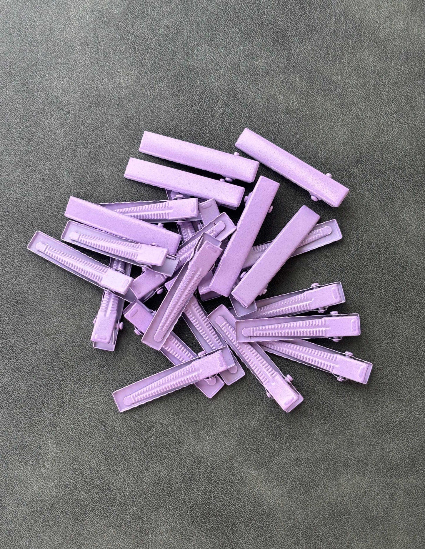 Lavender Alligator Clips
