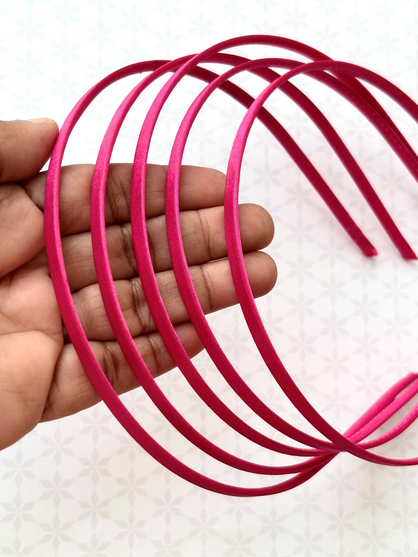 Rose Satin Hairbands