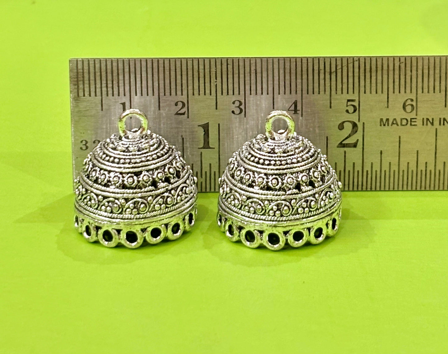 Traditional Oxidized Jhumka Dome