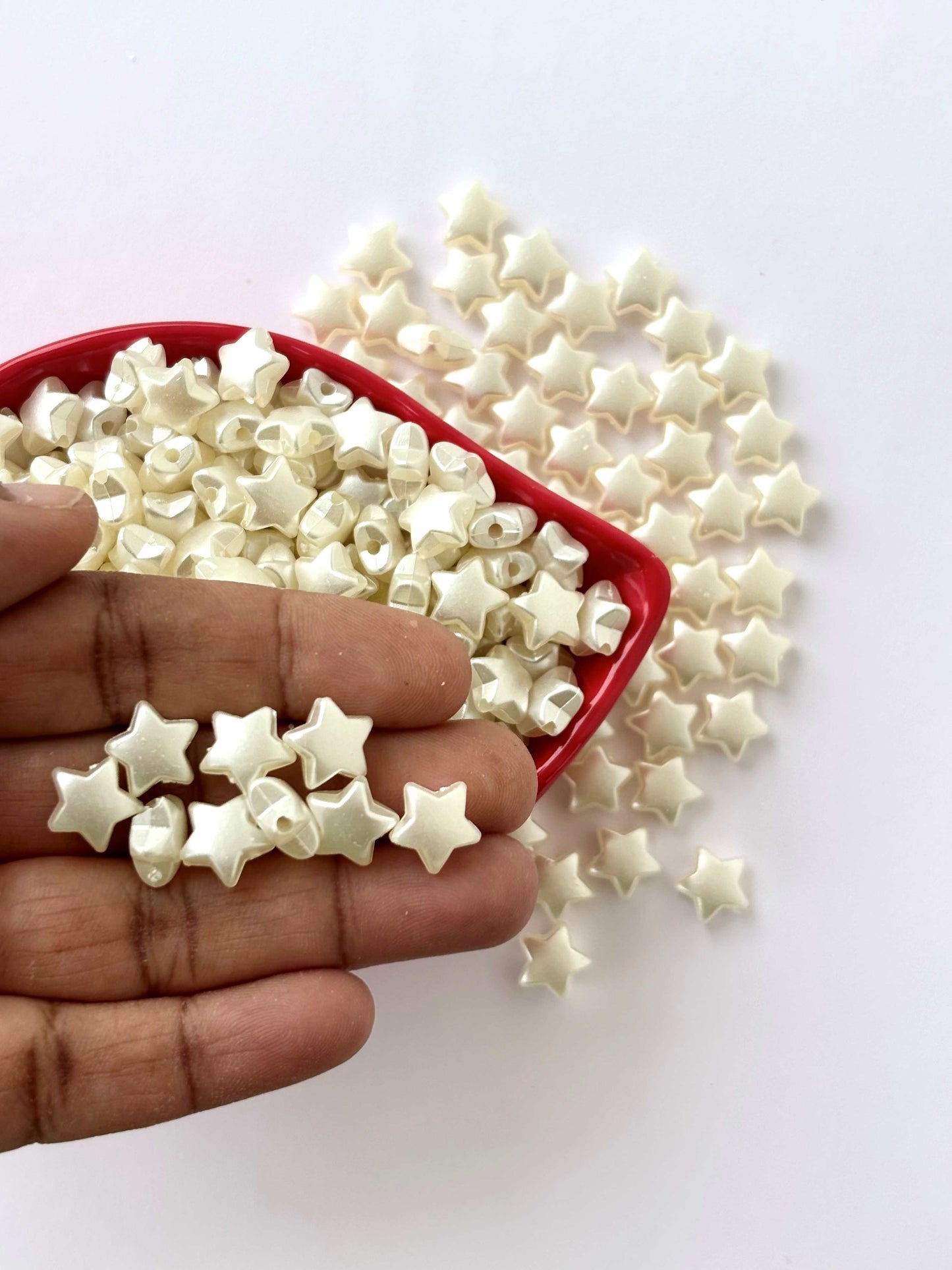 Cream Star Pearl Beads