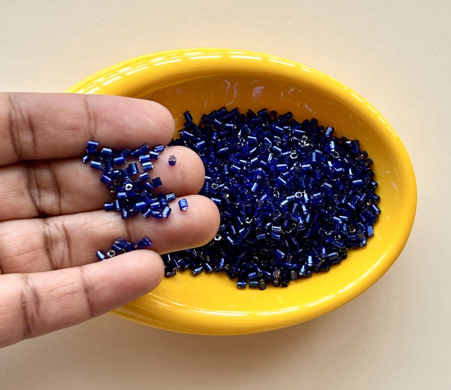 Midnight Blue Two Cut Beads