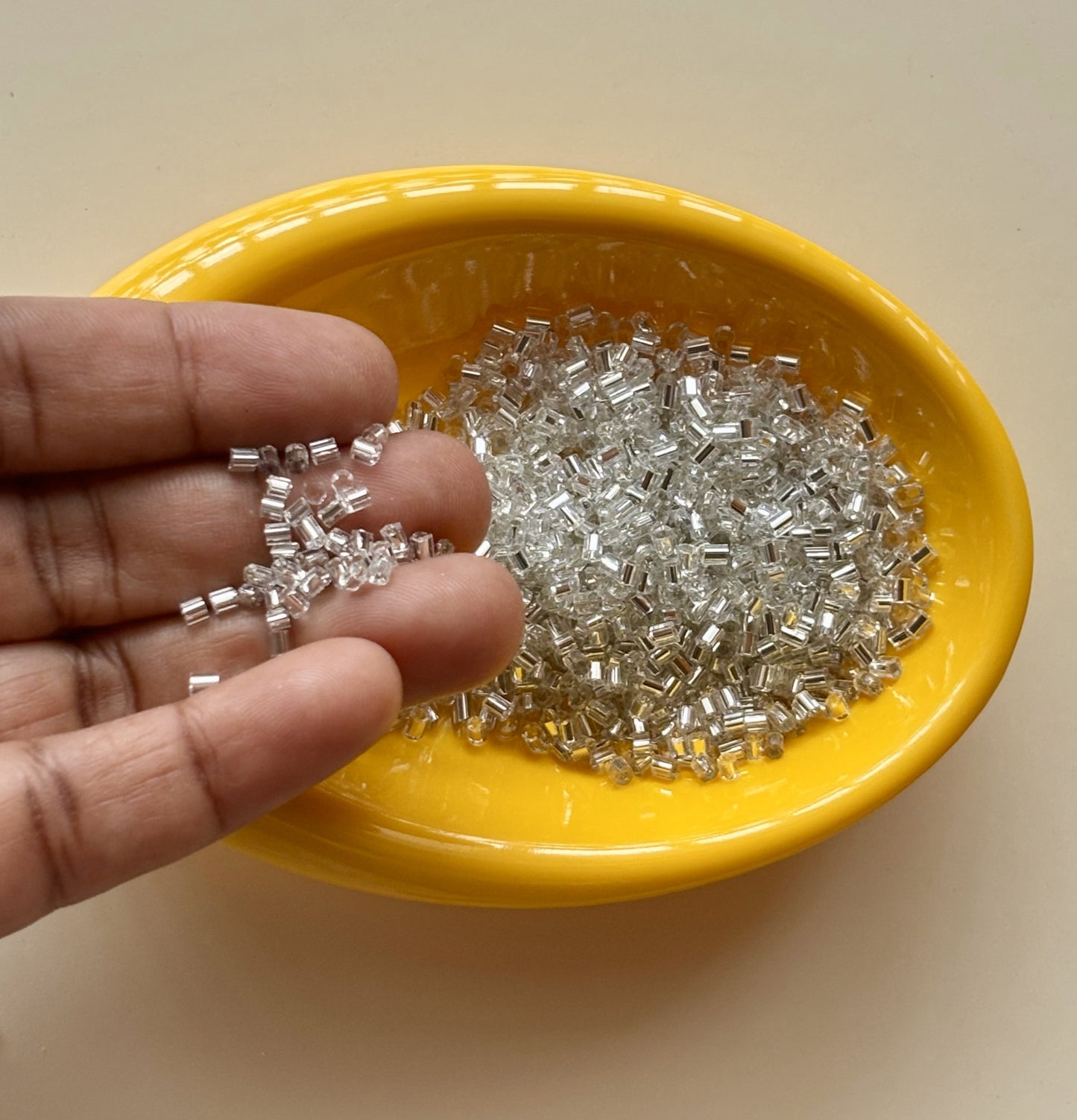 Royal Silver Two Cut Beads