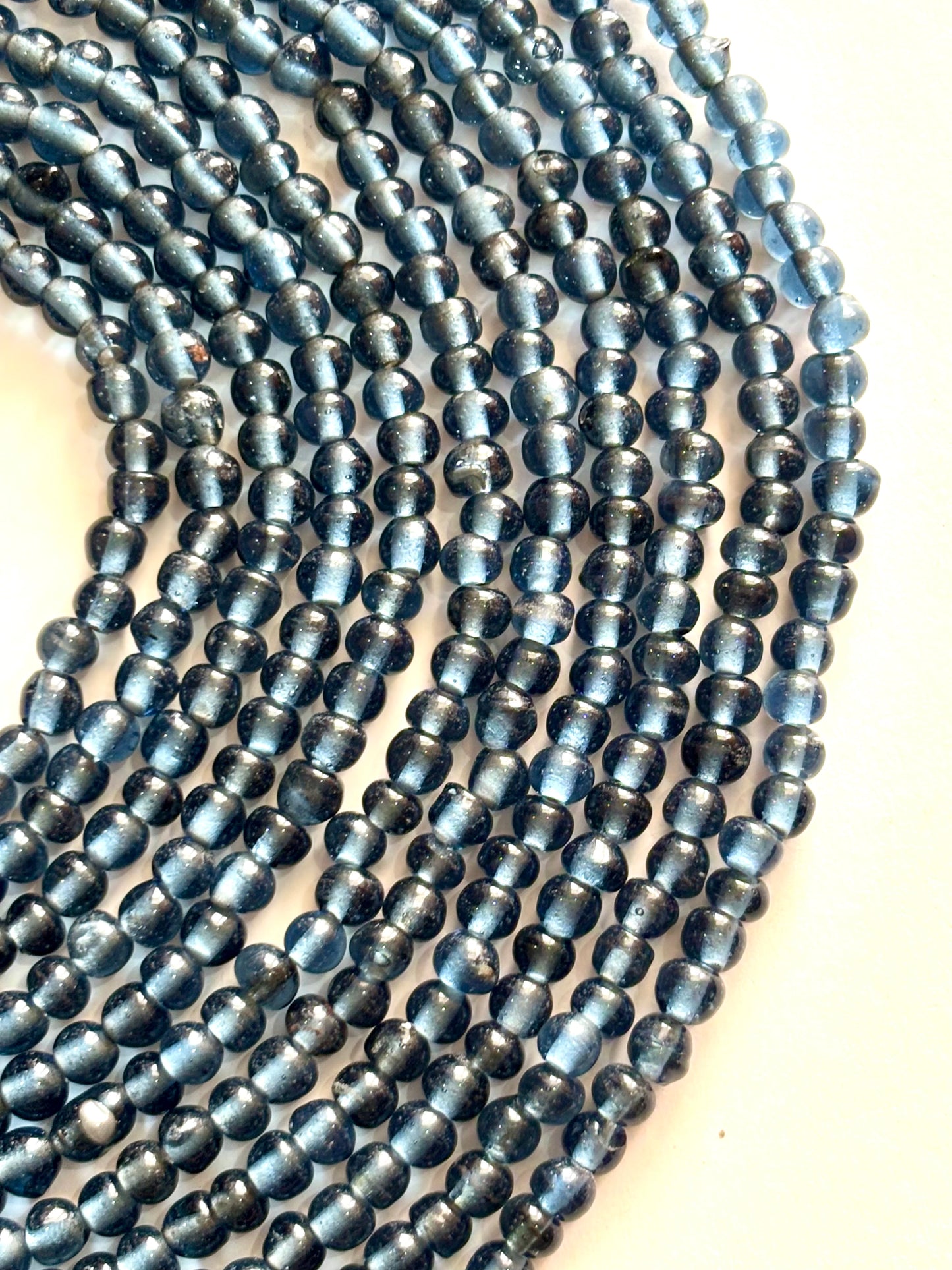 Midnight Blue Glass Beads 4MM