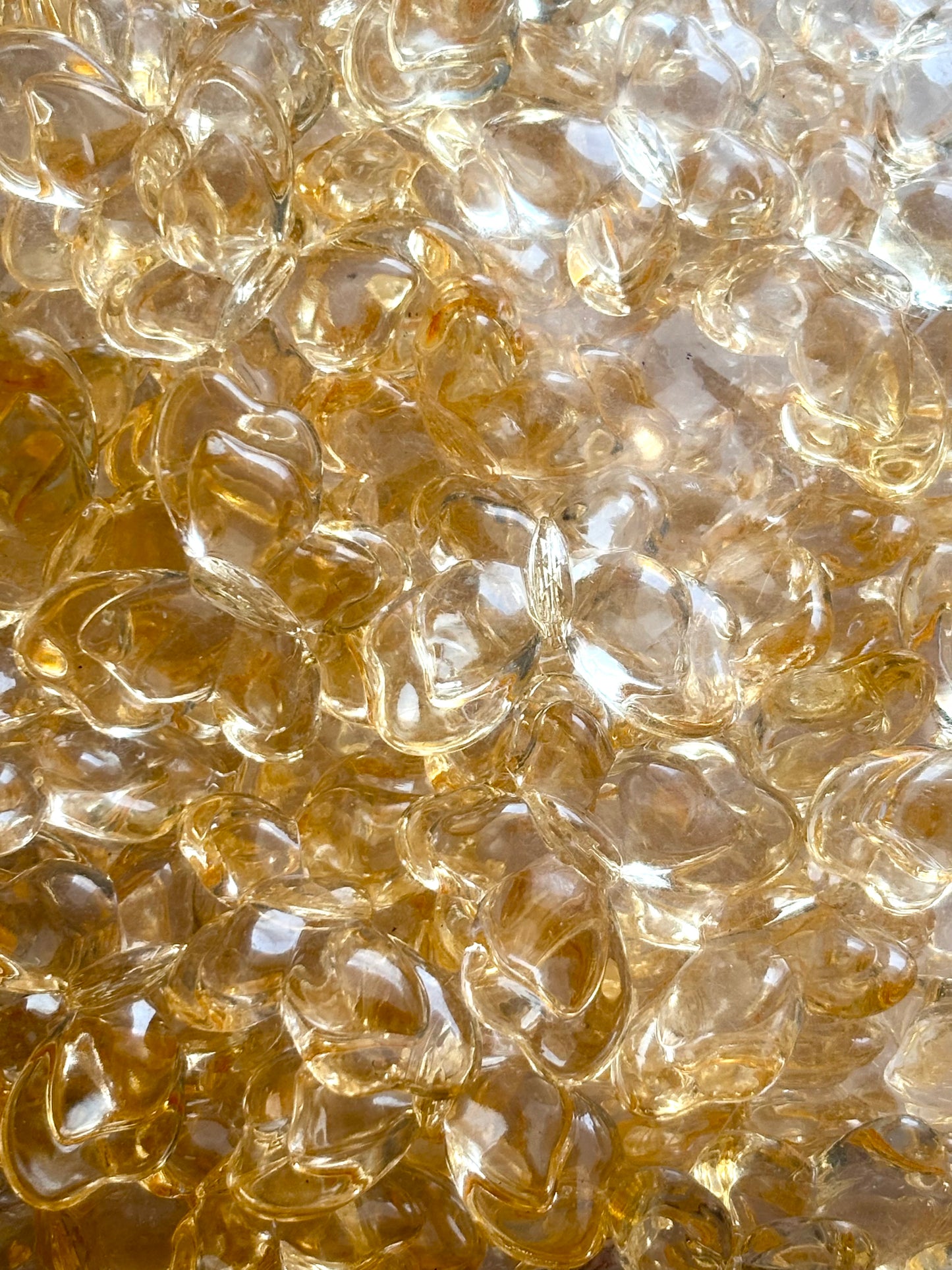 Light Orange Acrylic Butterfly Pendants for Jewelry