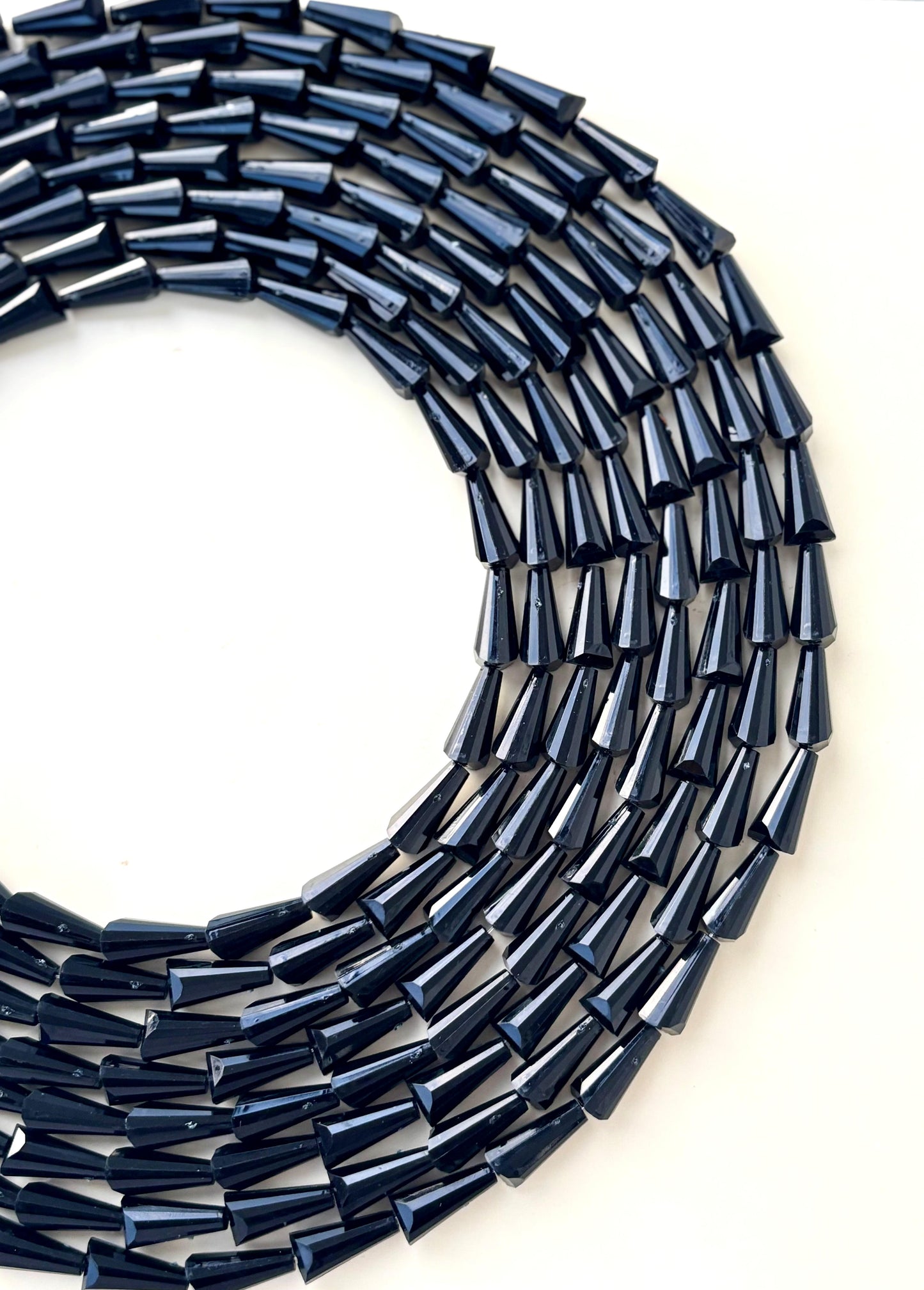 Black Tower Crystal Beads for Jewelry Making