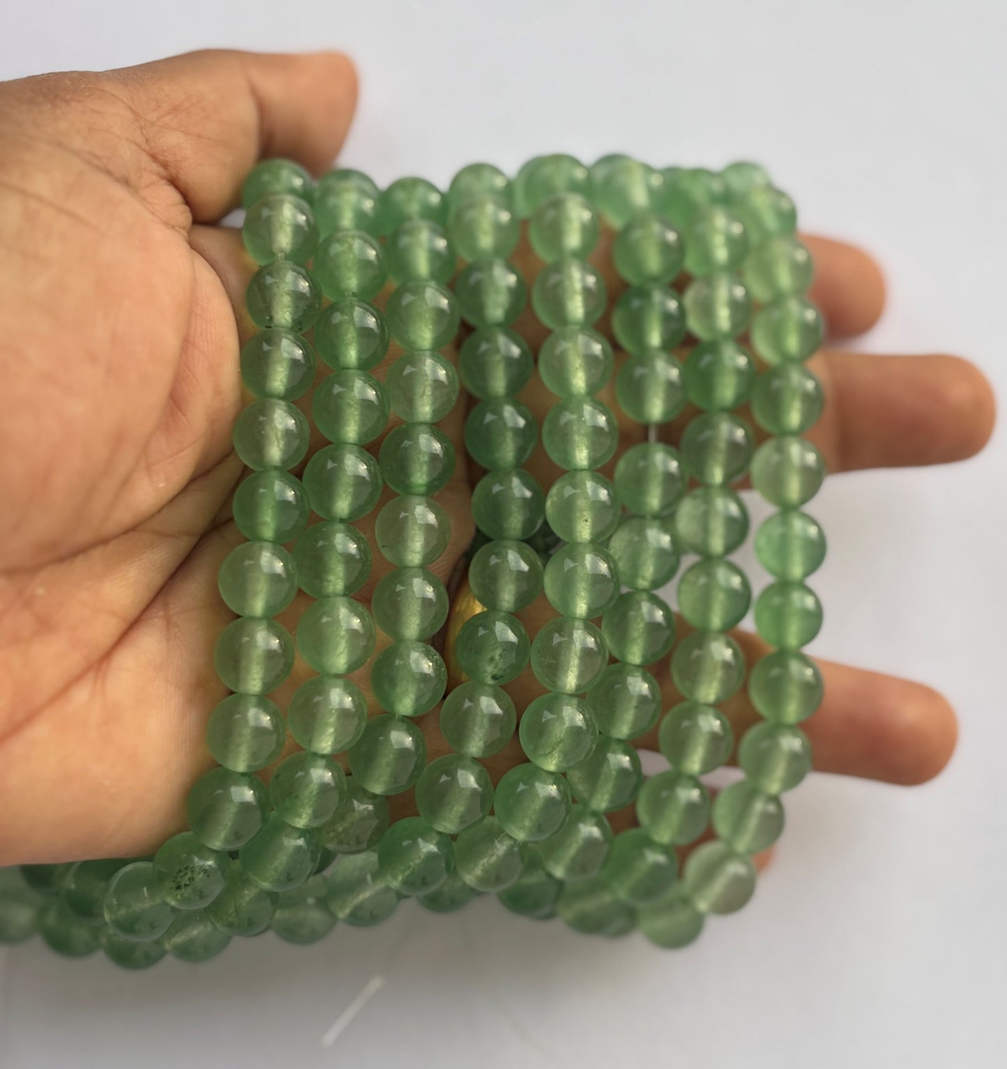 Natural Green Aventurine Round Beads for Jewelry Making