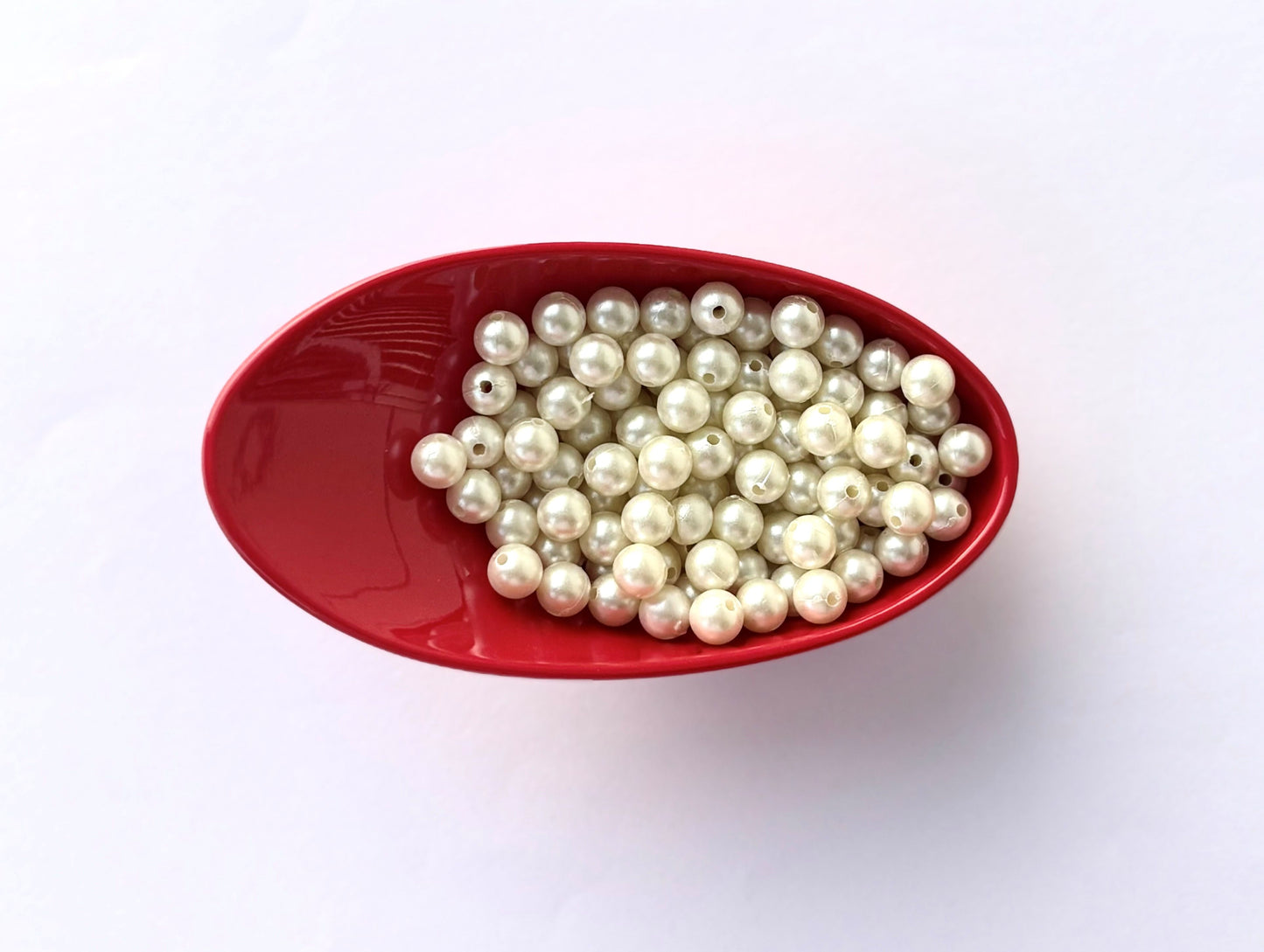 Cream Acrylic Pearl Bead 8MM