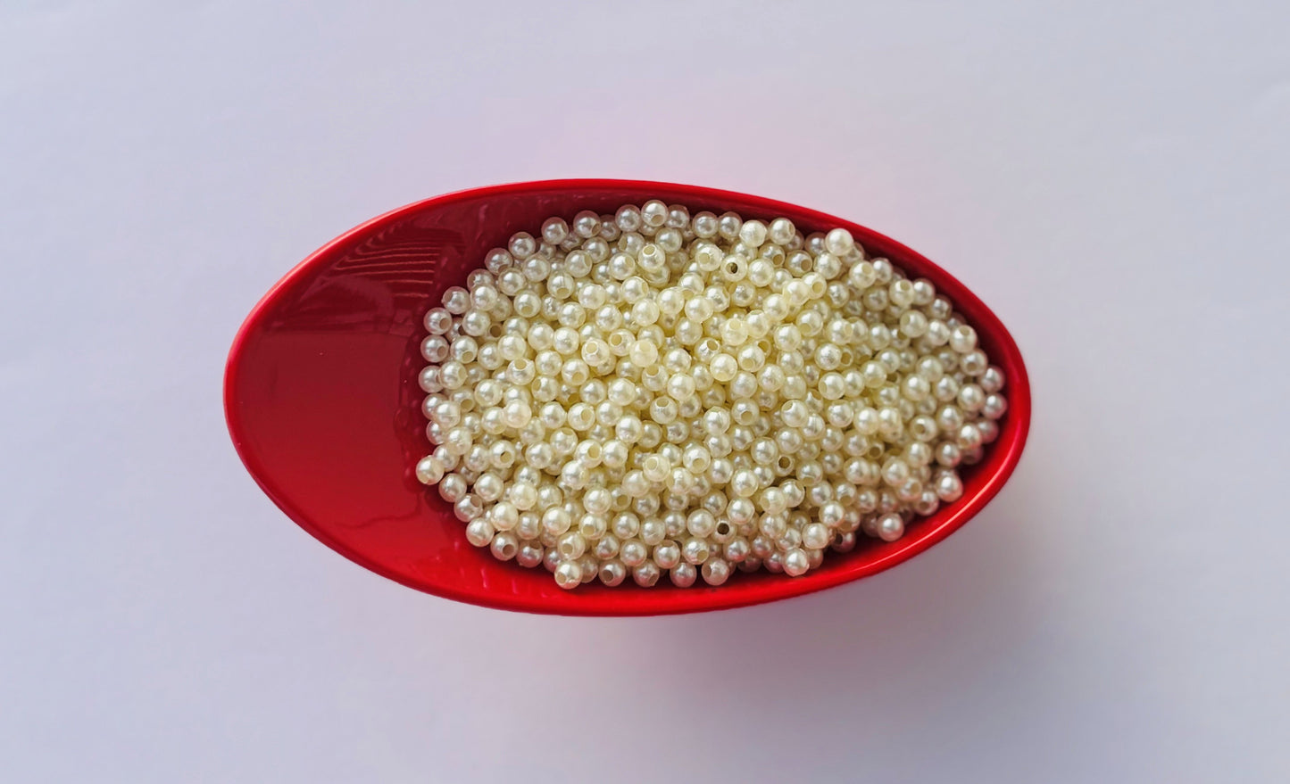 Cream Acrylic Pearl Bead 4MM