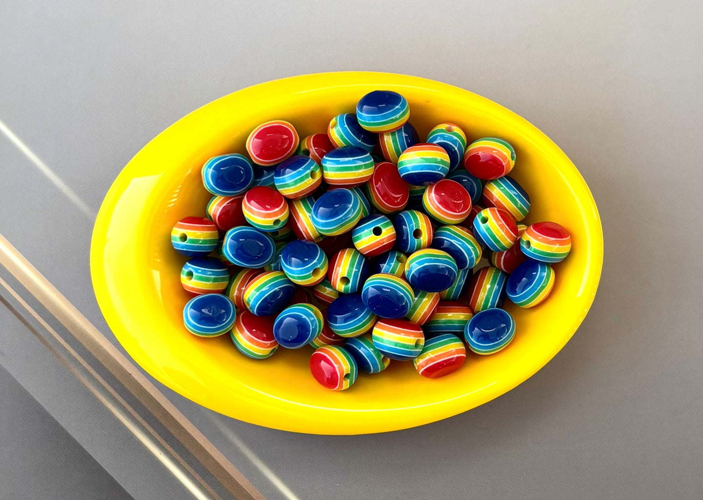 Colorful Rainbow Evil Eye Beads