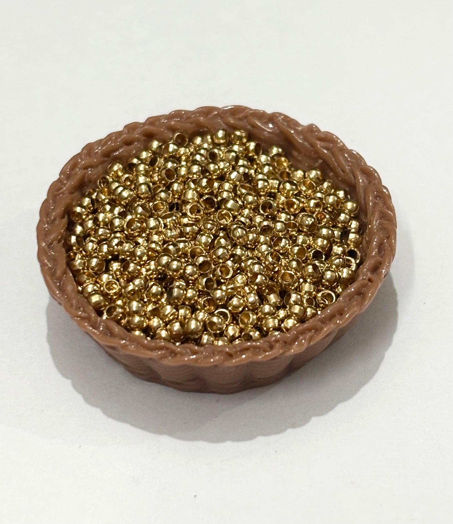 Durable Gold Crimp Tube Beads for Jewelry Making