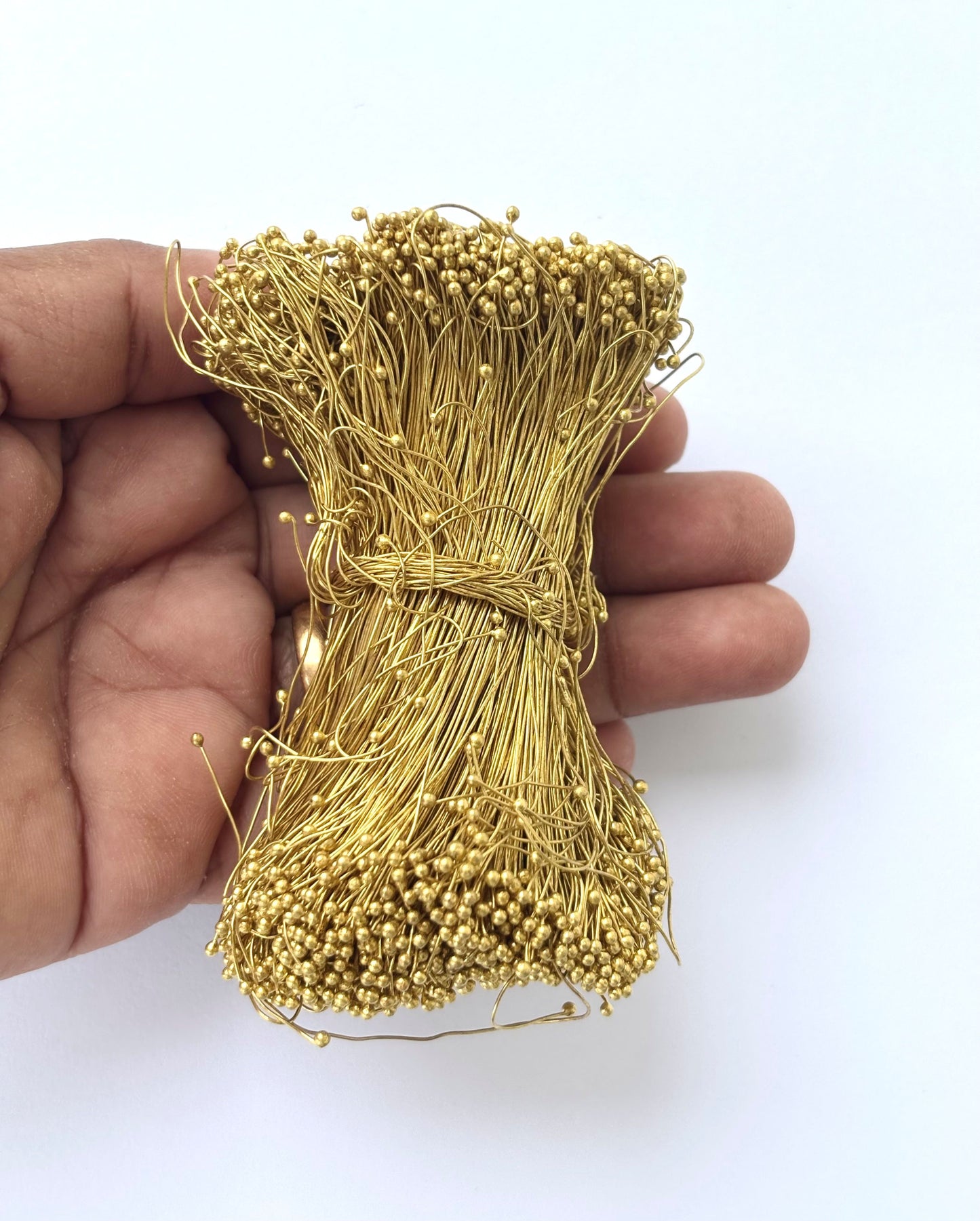 Gold Ball Head Pins for Jewelry Making 28 gauge