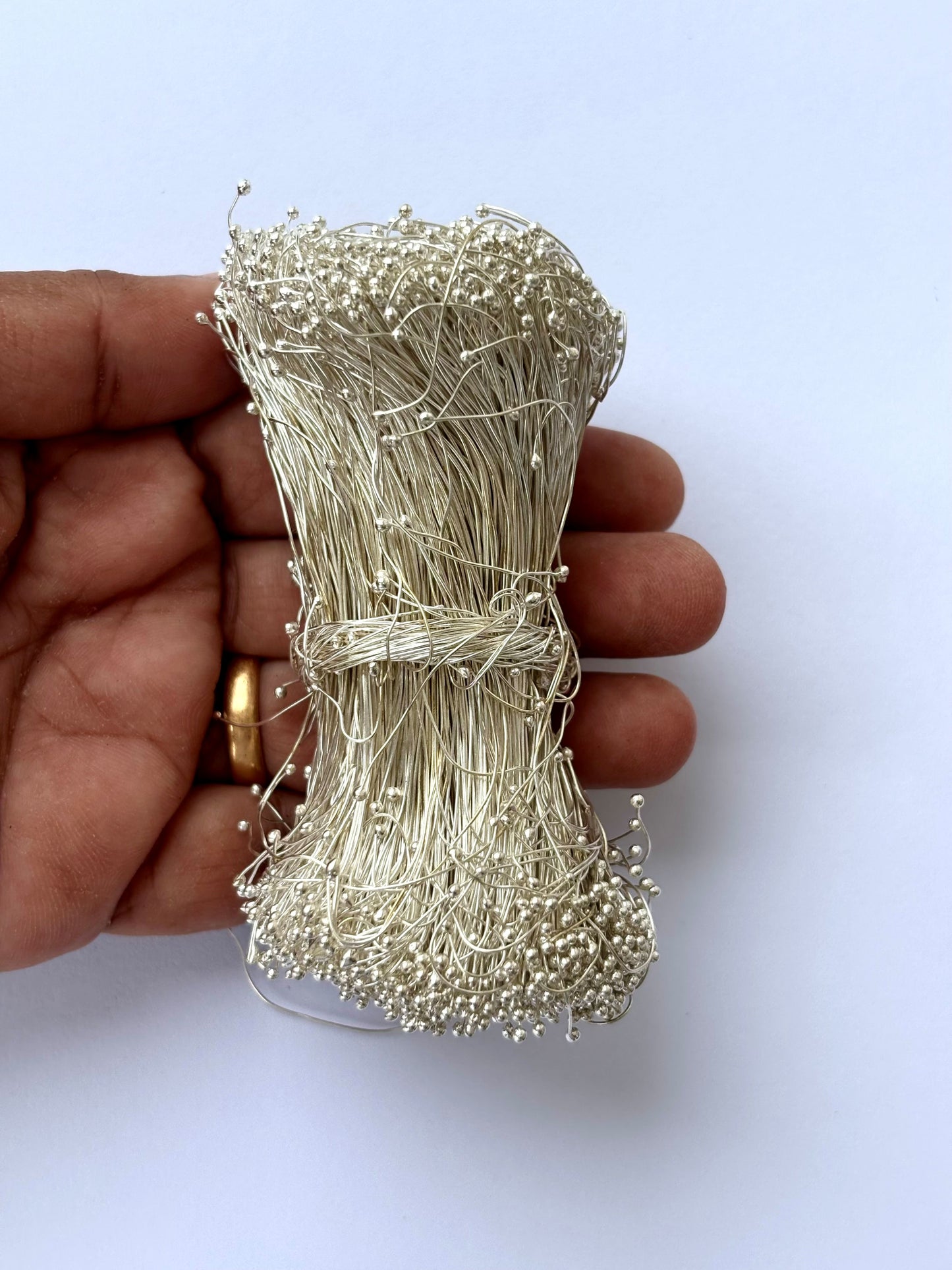 Silver Ball Head Pins for Jewelry Making 28 gauge