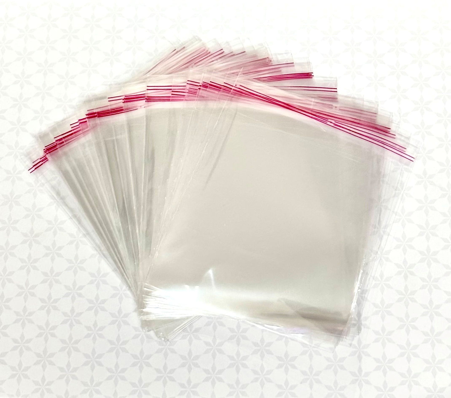 Clear Self-Adhesive Poly Bags 4 x 4
