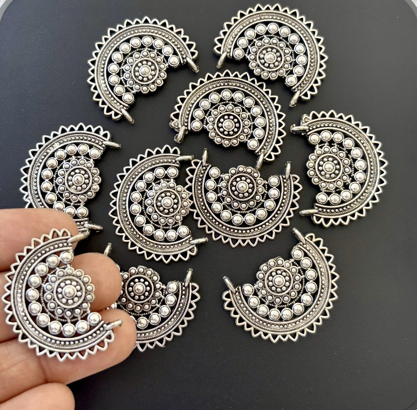 Silver Plated Earring Bases