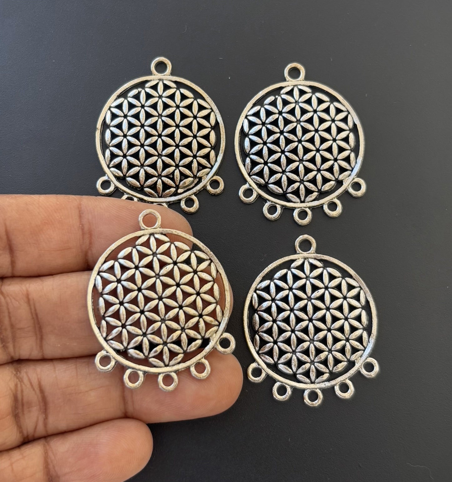 Flower of Life Connector Pendants
