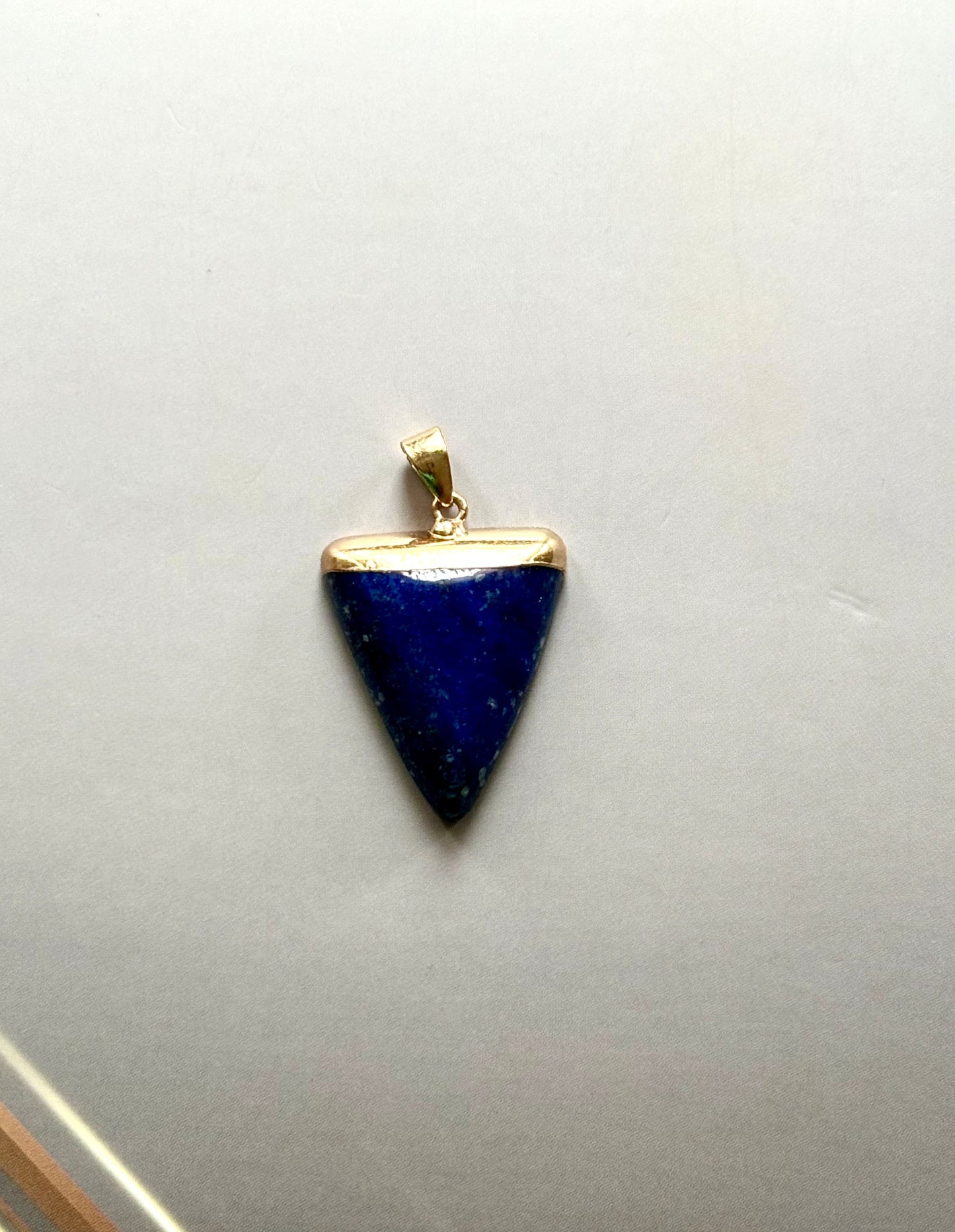 Lapis Lazuli Triangle Pendant