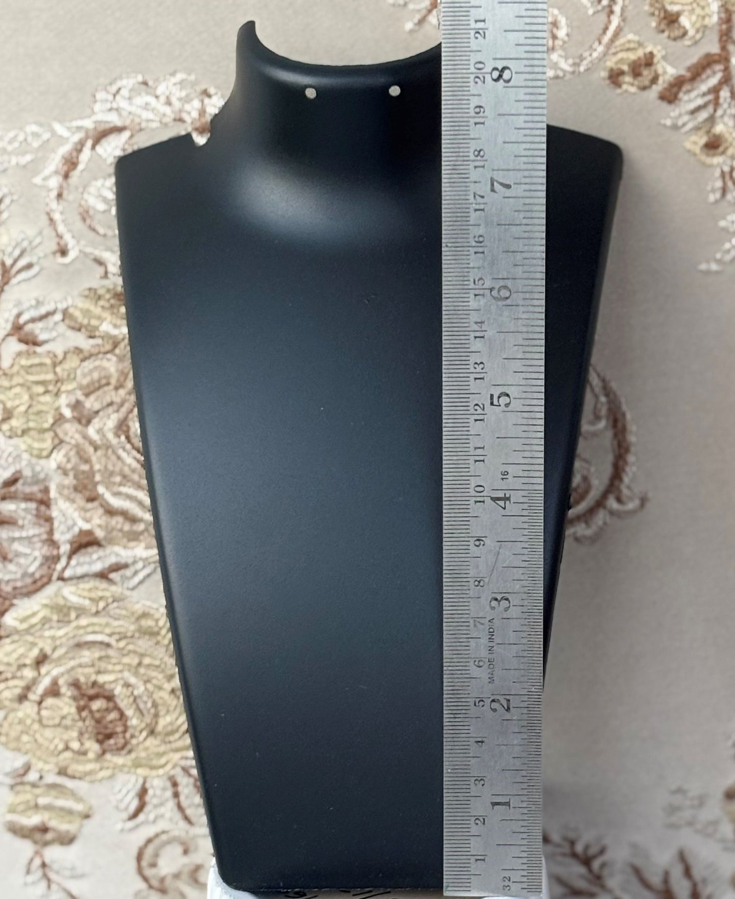 Black Plastic Jewelry Display Mannequin Stand 8 Inches