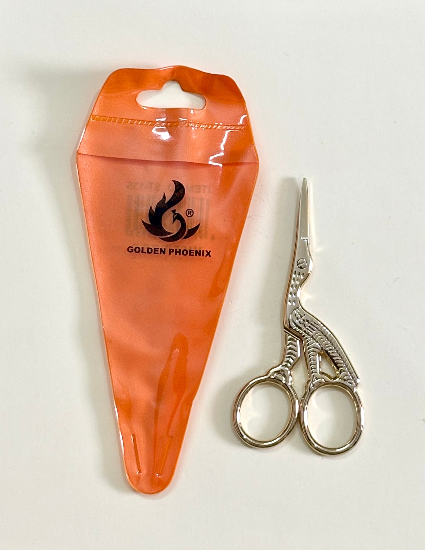 Golden Phoenix Crane Scissors