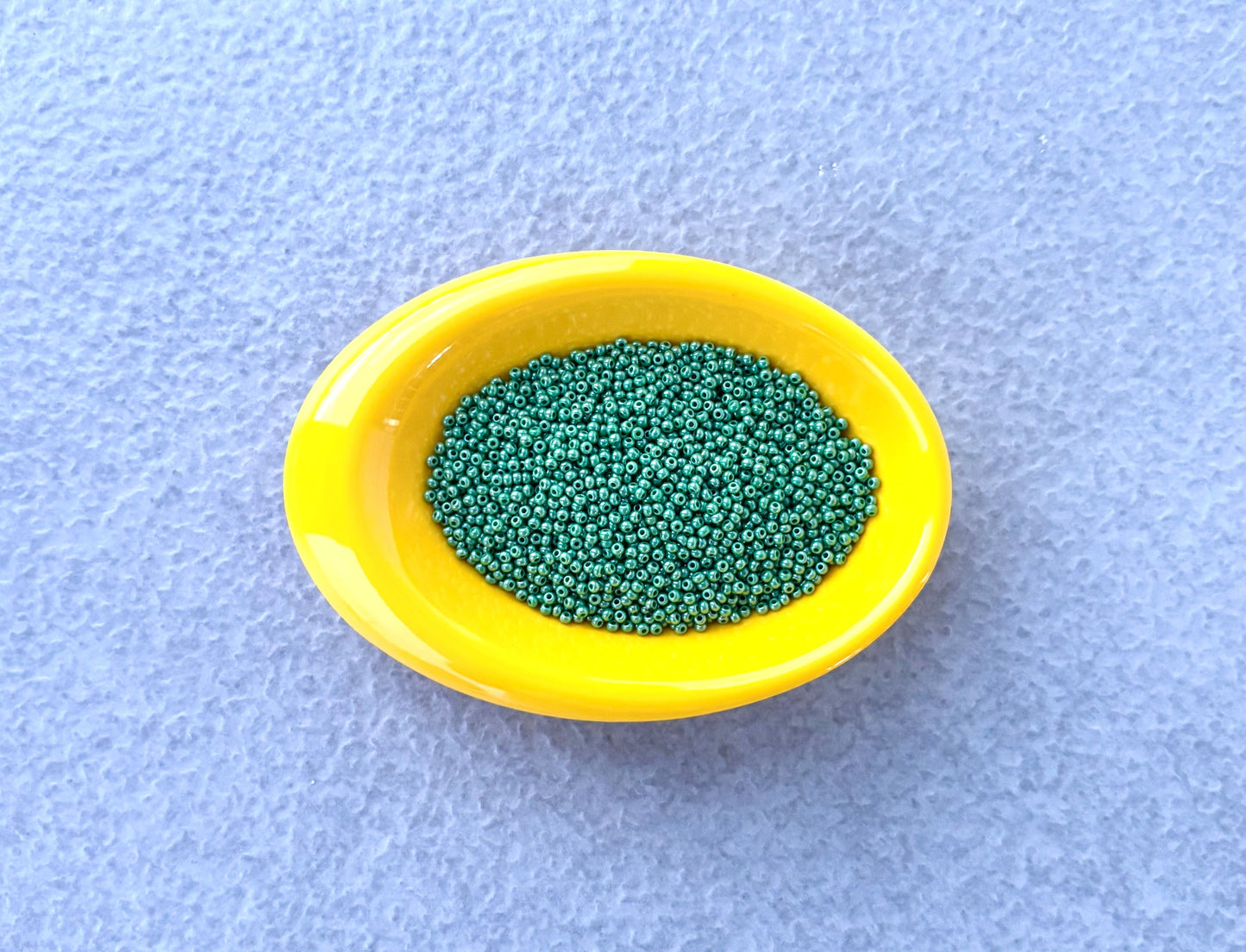 Preciosa Teal Green Seed Beads