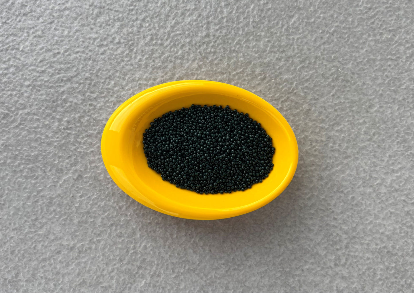 Preciosa Dark Teal Green Opaque Seed Beads