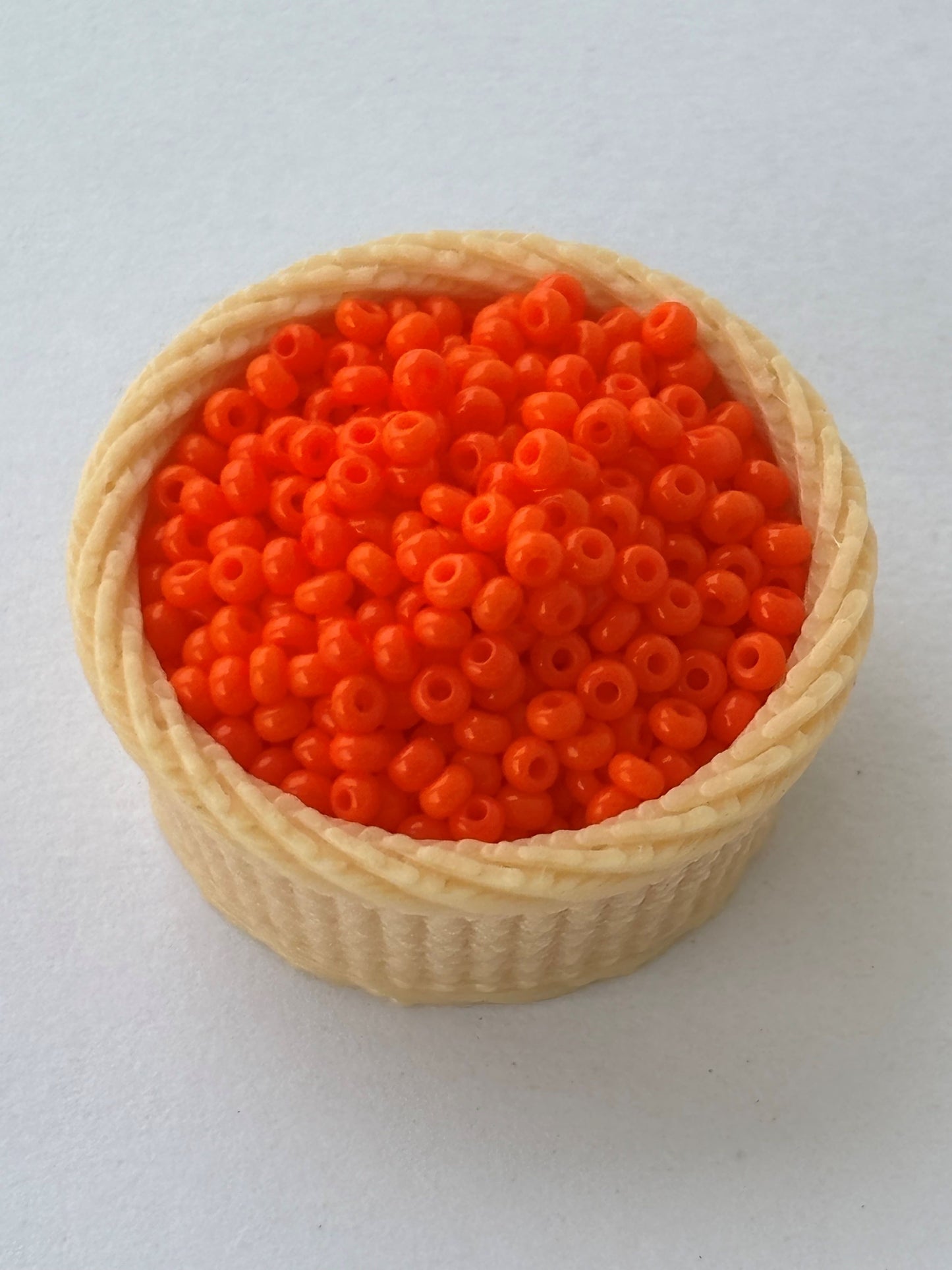 Bright Orange Preciosa Seed Beads