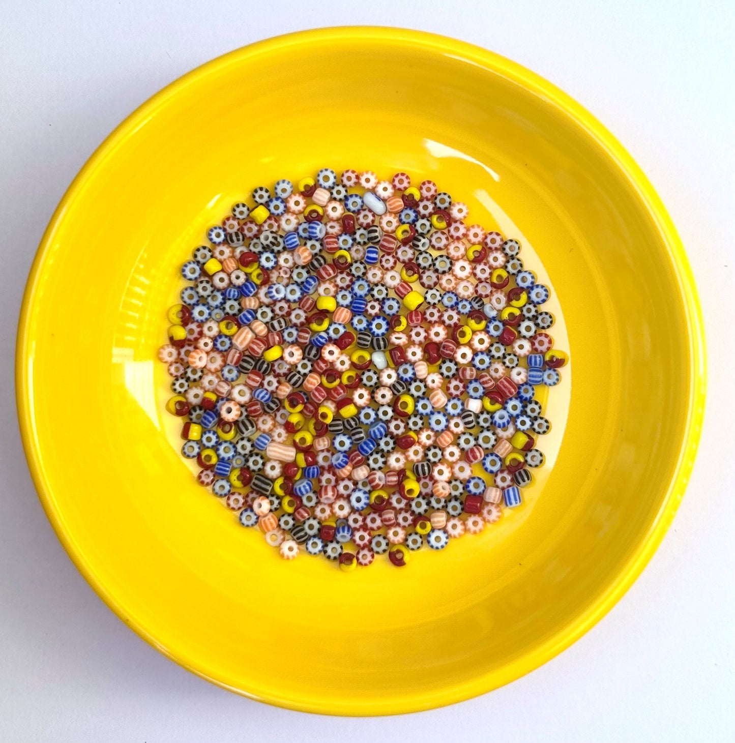 Colorful Mixed Pattern Striped Seed Beads