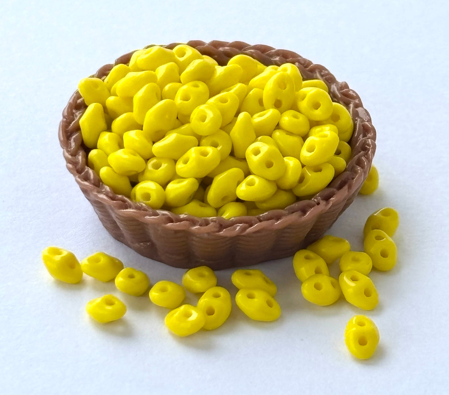 Sunny Yellow SuperDuo Glass Beads