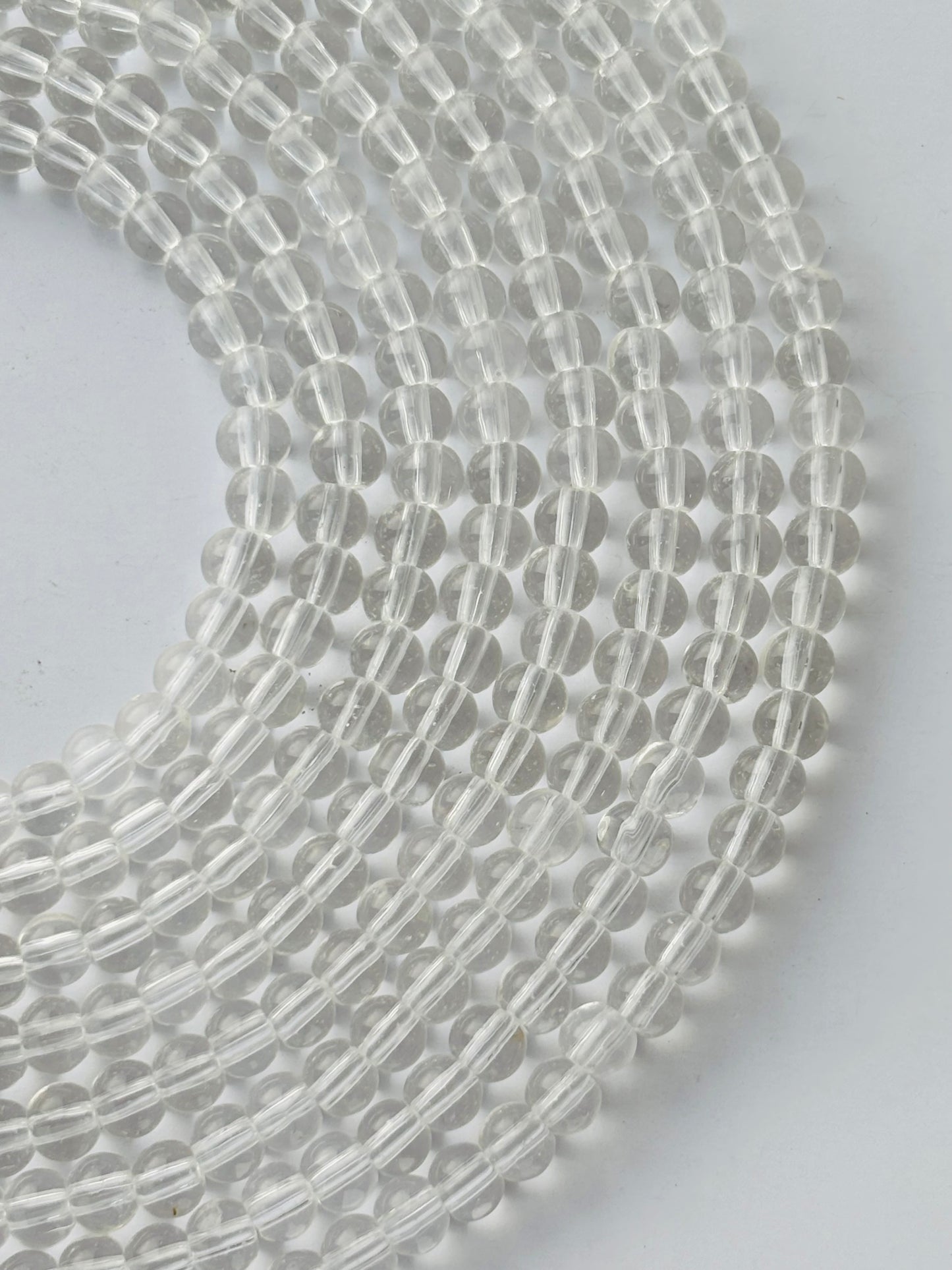 Clear Transparent 6MM Glass Beads