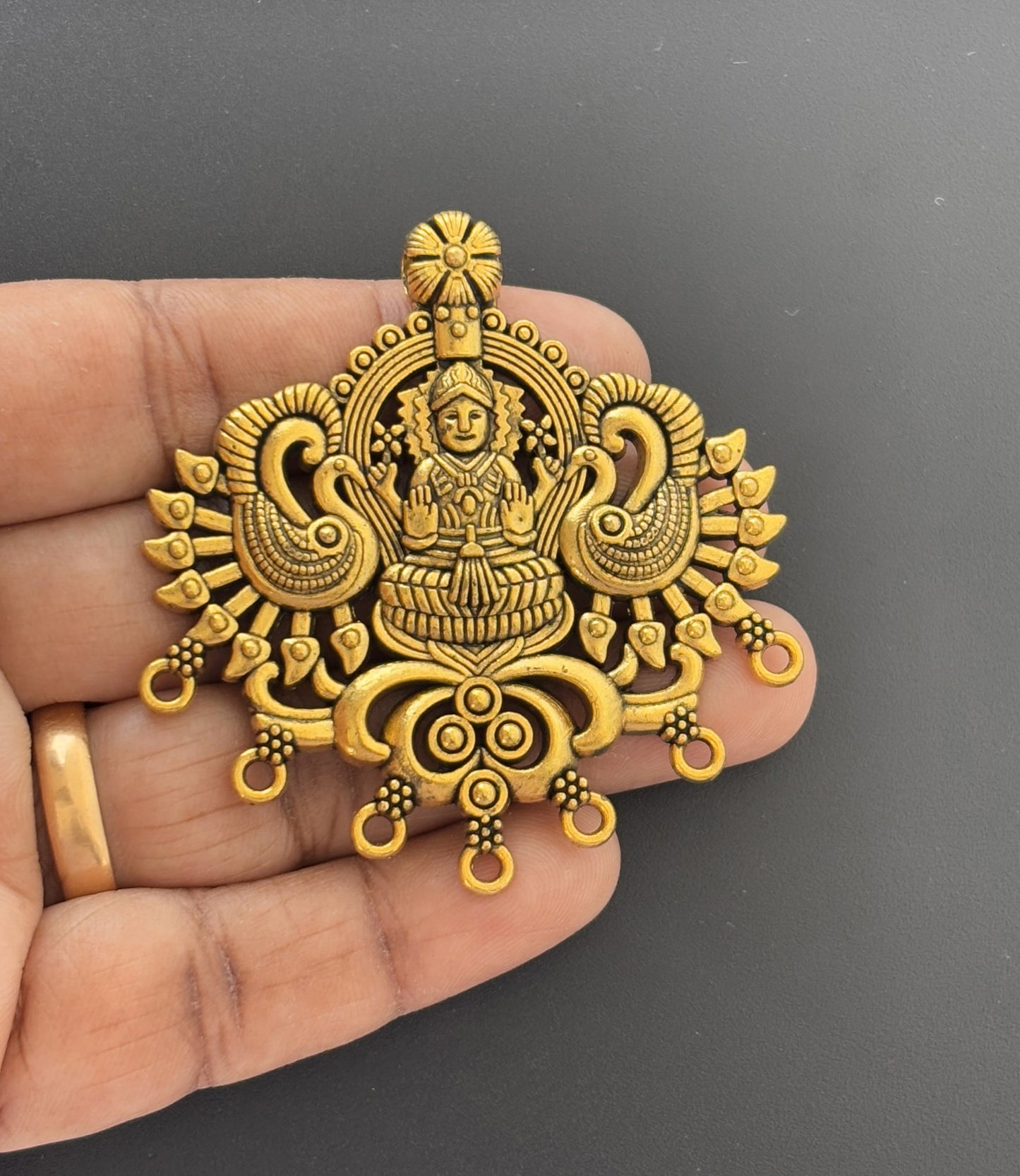 Lakshmi Peacock Pendant