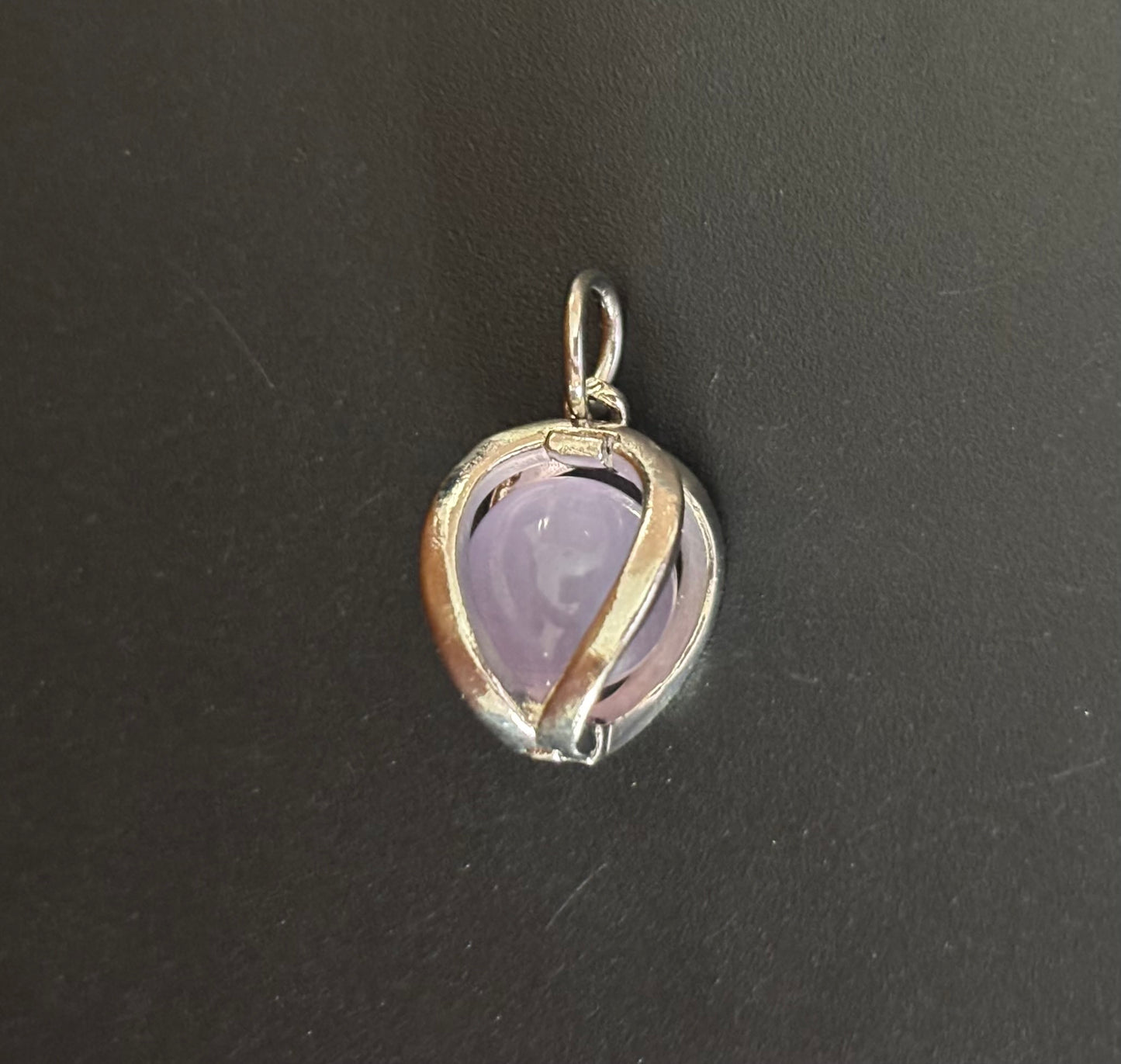 Tiny Amethyst Teardrop Pendant