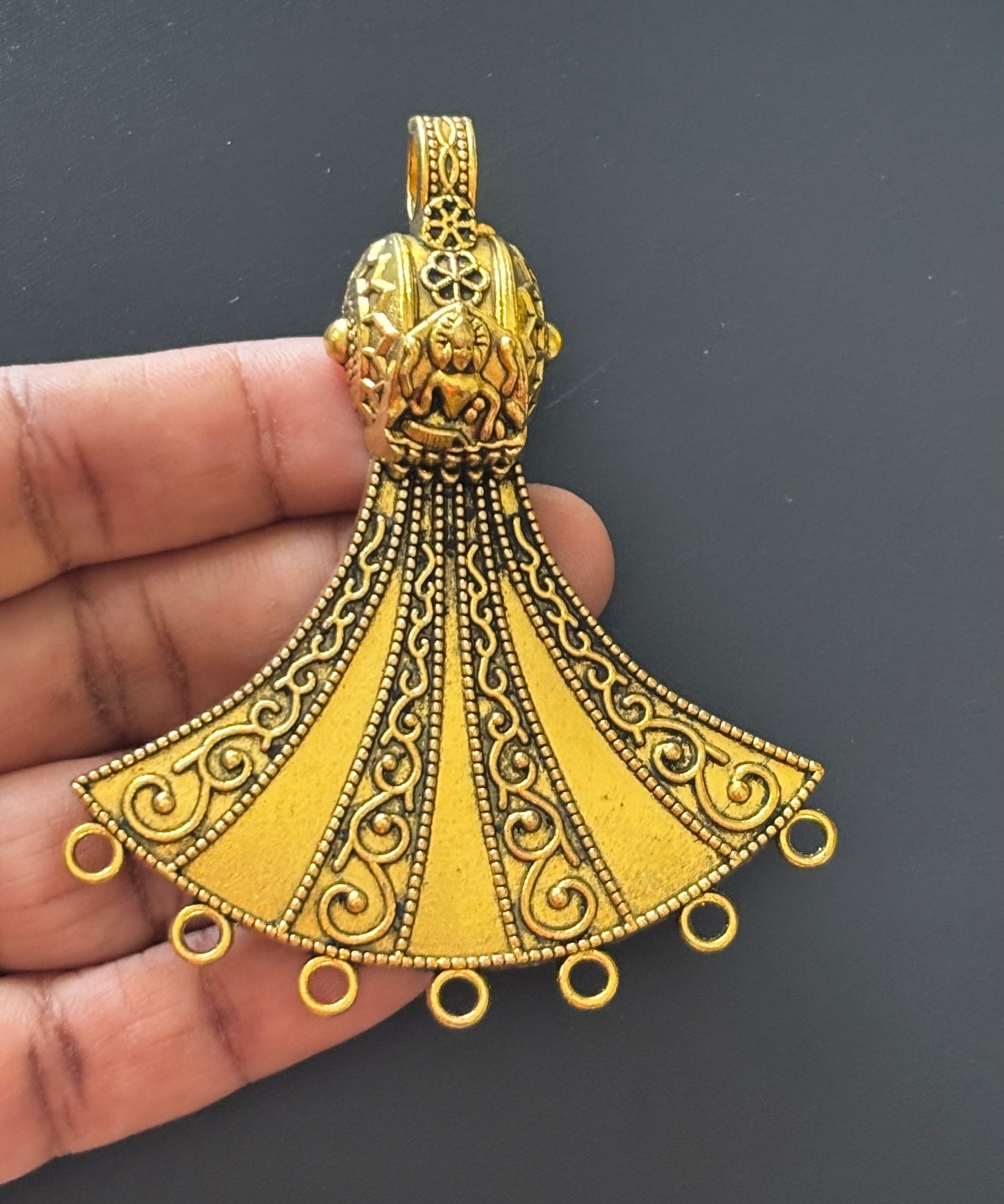 Ornate Idol Filigree Pendant