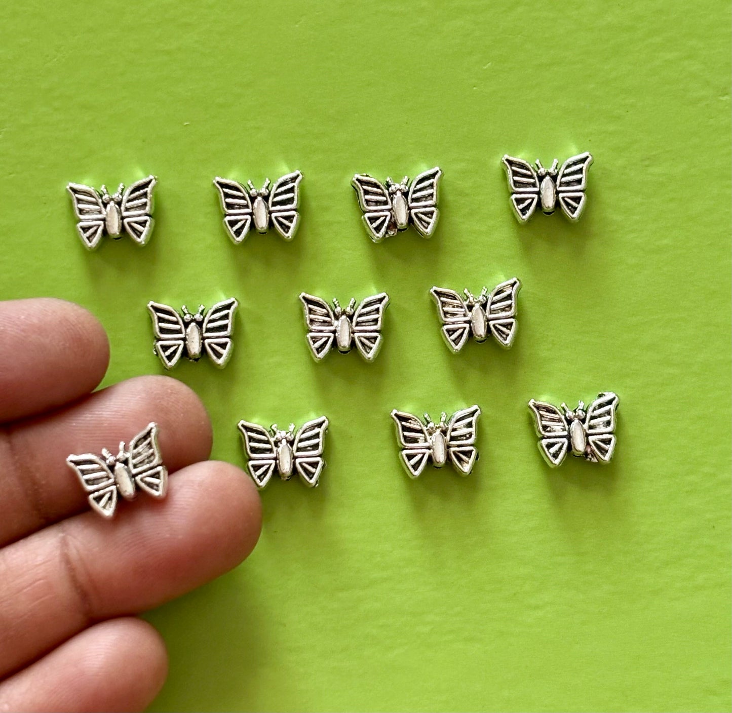 Butterfly Metal Beads for Jewelry Making