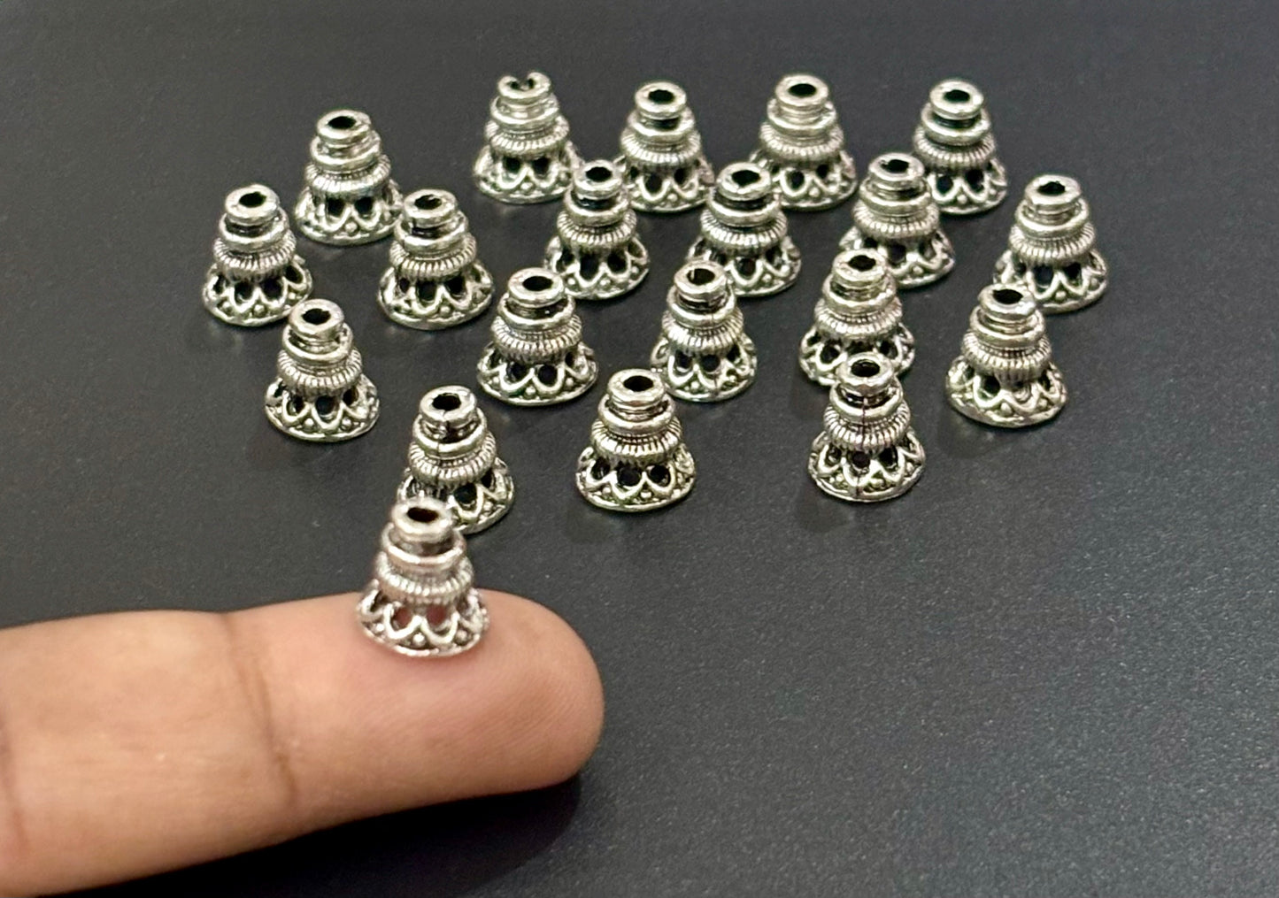 Tiered Cone Bead Caps
