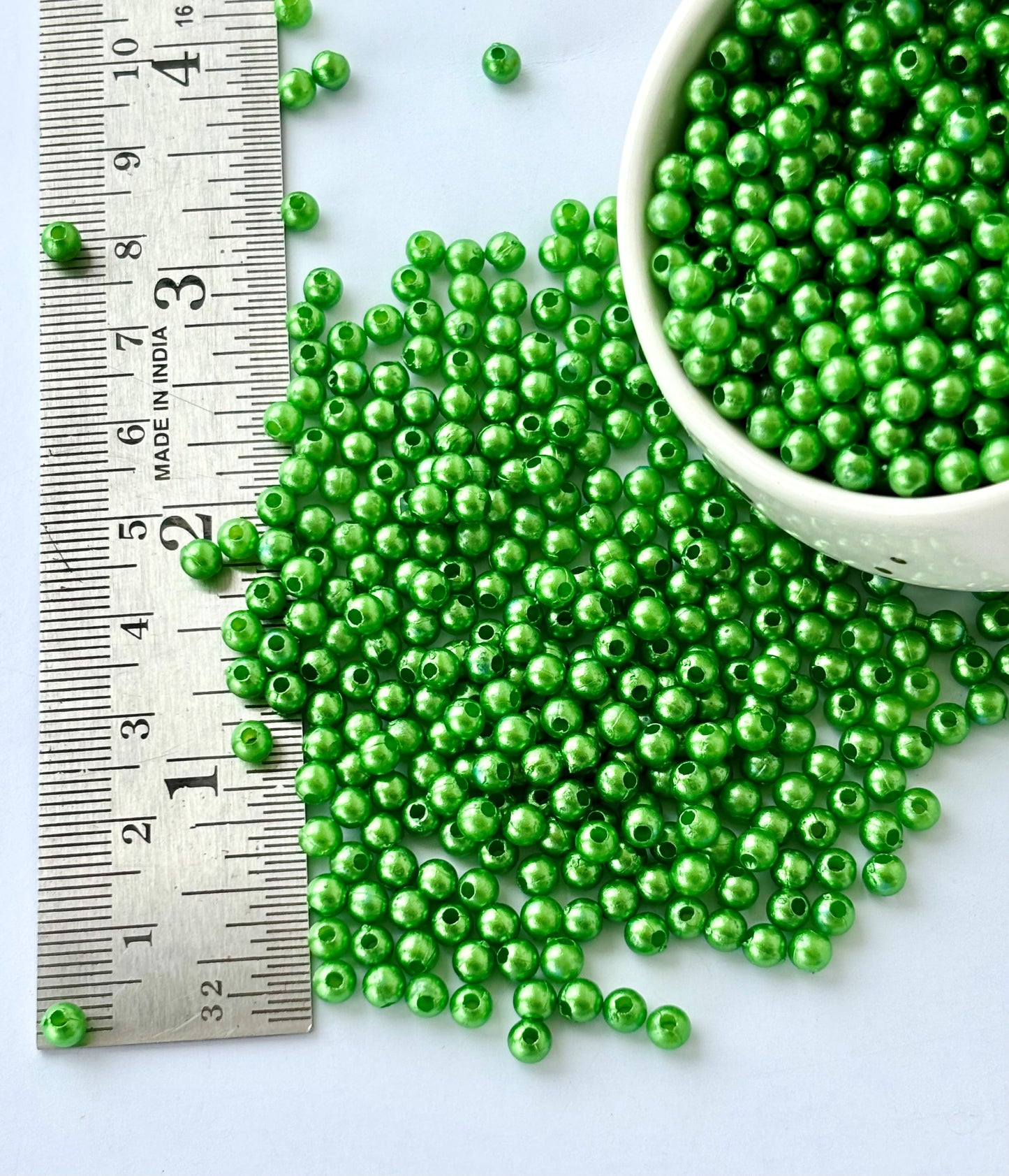 Green Pearl Beads 3MM