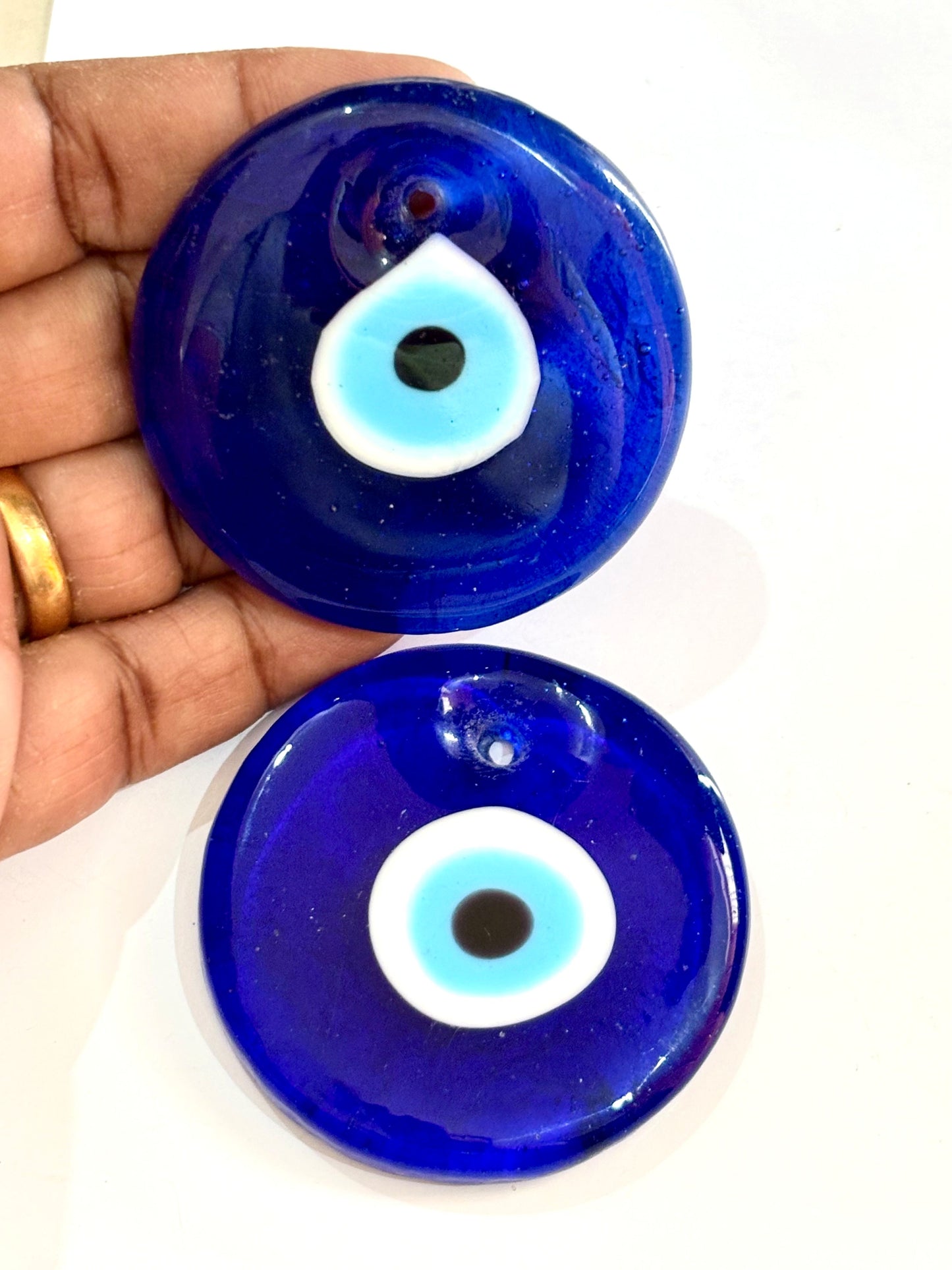 Authentic Blue Evil Eye Glass Beads 50MM - Protection and Decor Charm