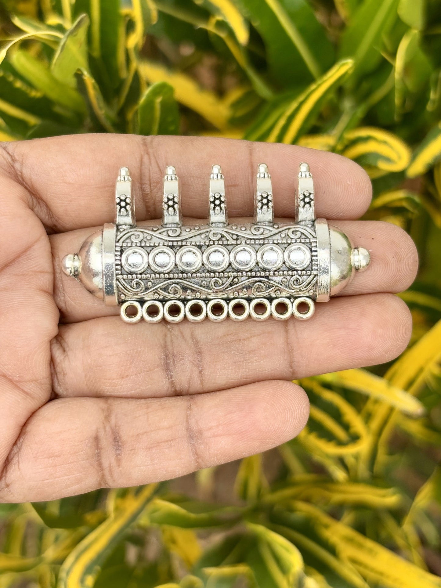 Timeless Tribal Elegance Handcrafted Silver Pendant