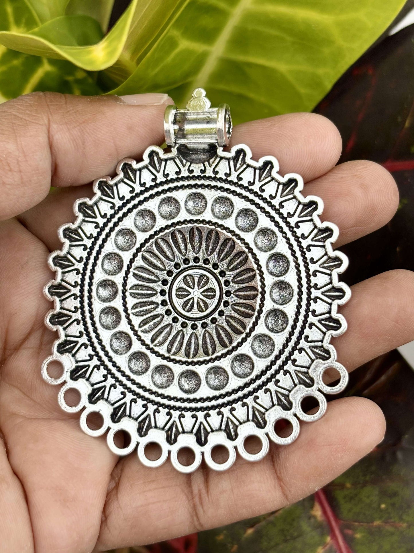 Vintage Sunburst Tribal Pendant