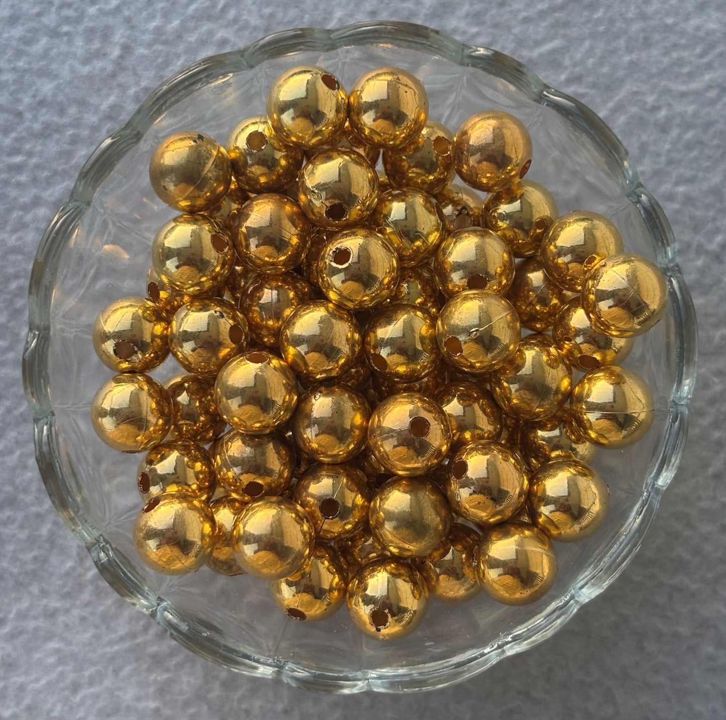 Lightweight Golden CCB Round Beads 10MM